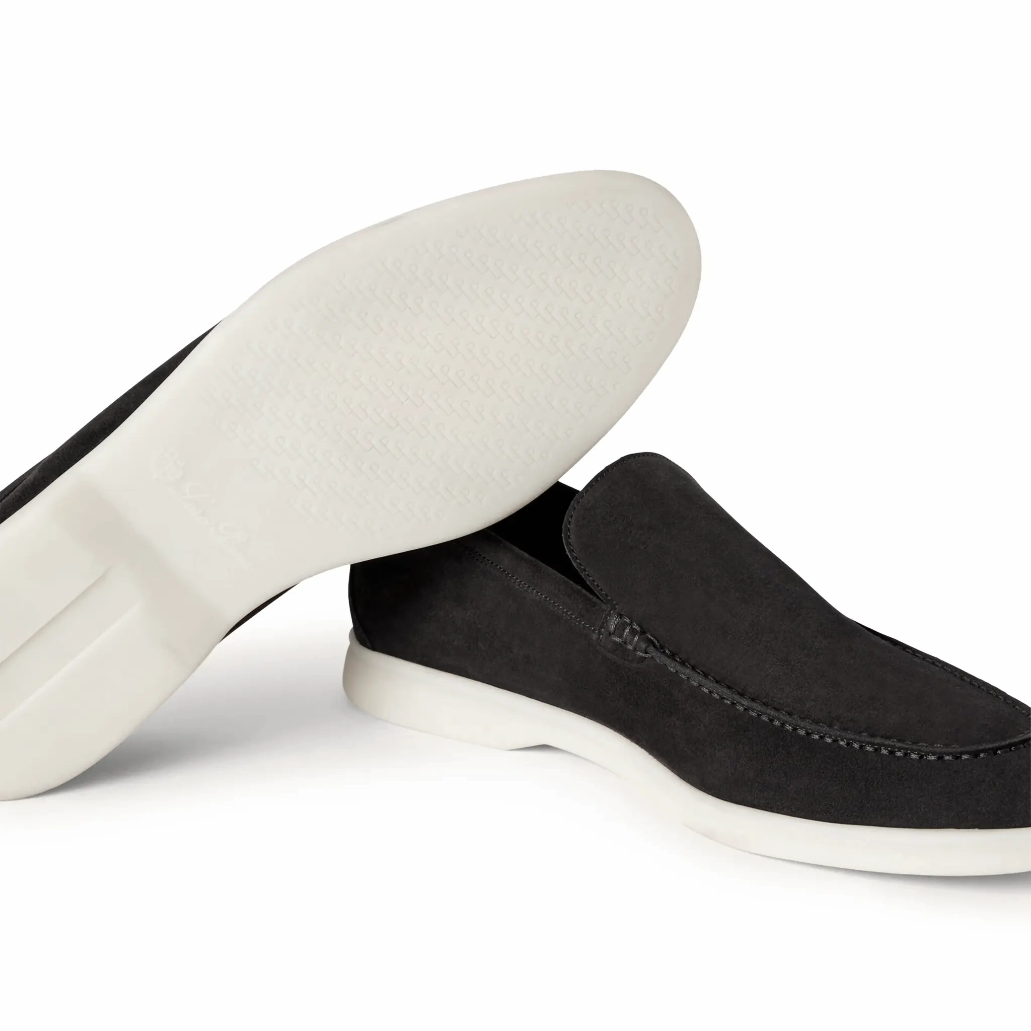 Loro Piana Summer Walk Suede Caviar Loafers Mercanti Fiorentini Loafers