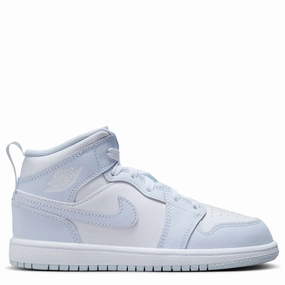 Jordan 1 Mid (Little Kid) Orange Sneakers