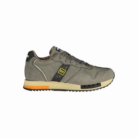Hot High Sneakers Blauer Gray Polyethylene Men Sneaker
