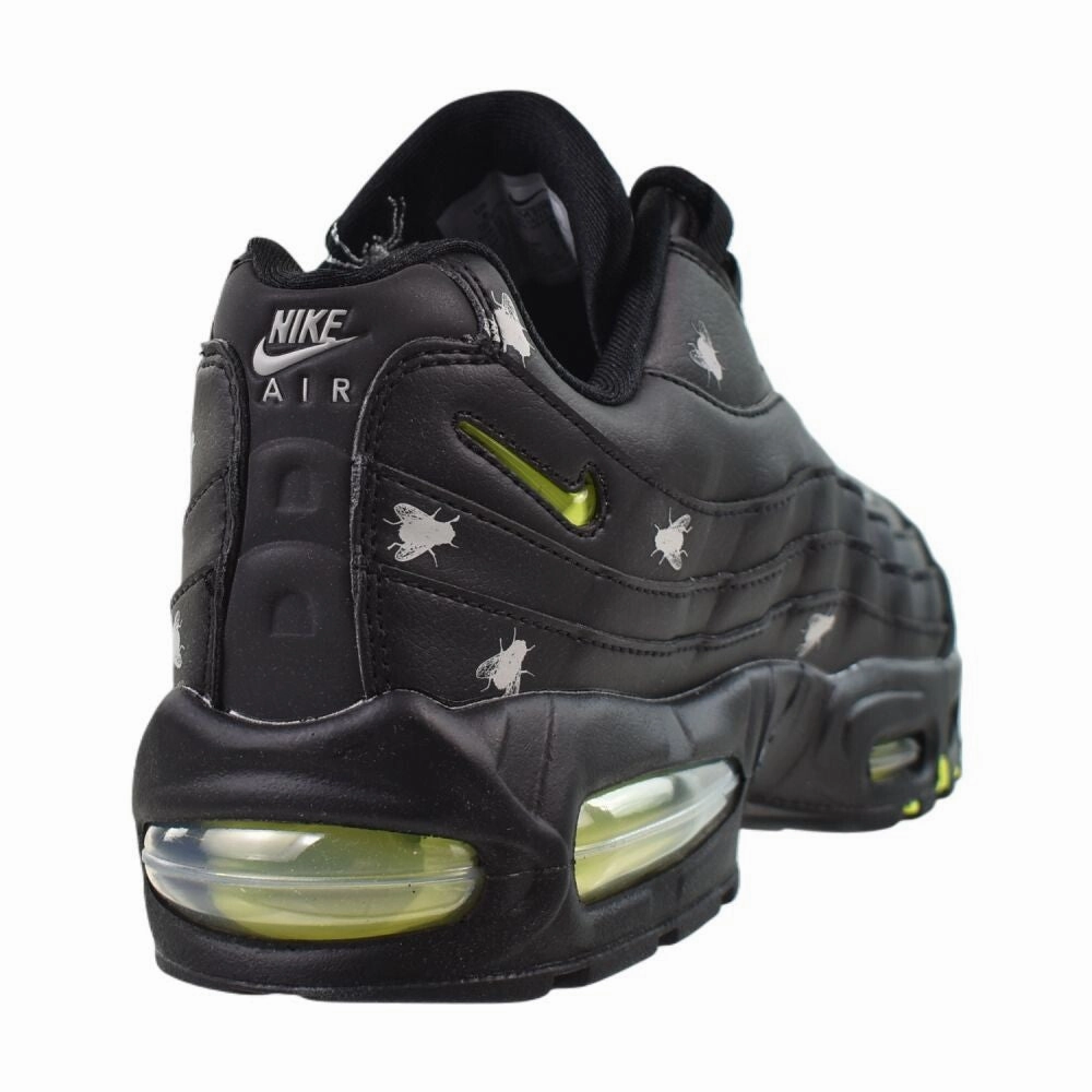 Casual Leather Slip-on Shoe Nike Air Max 95 Premium "Houseflies" Men's Shoes Black/Yellow im3082-001