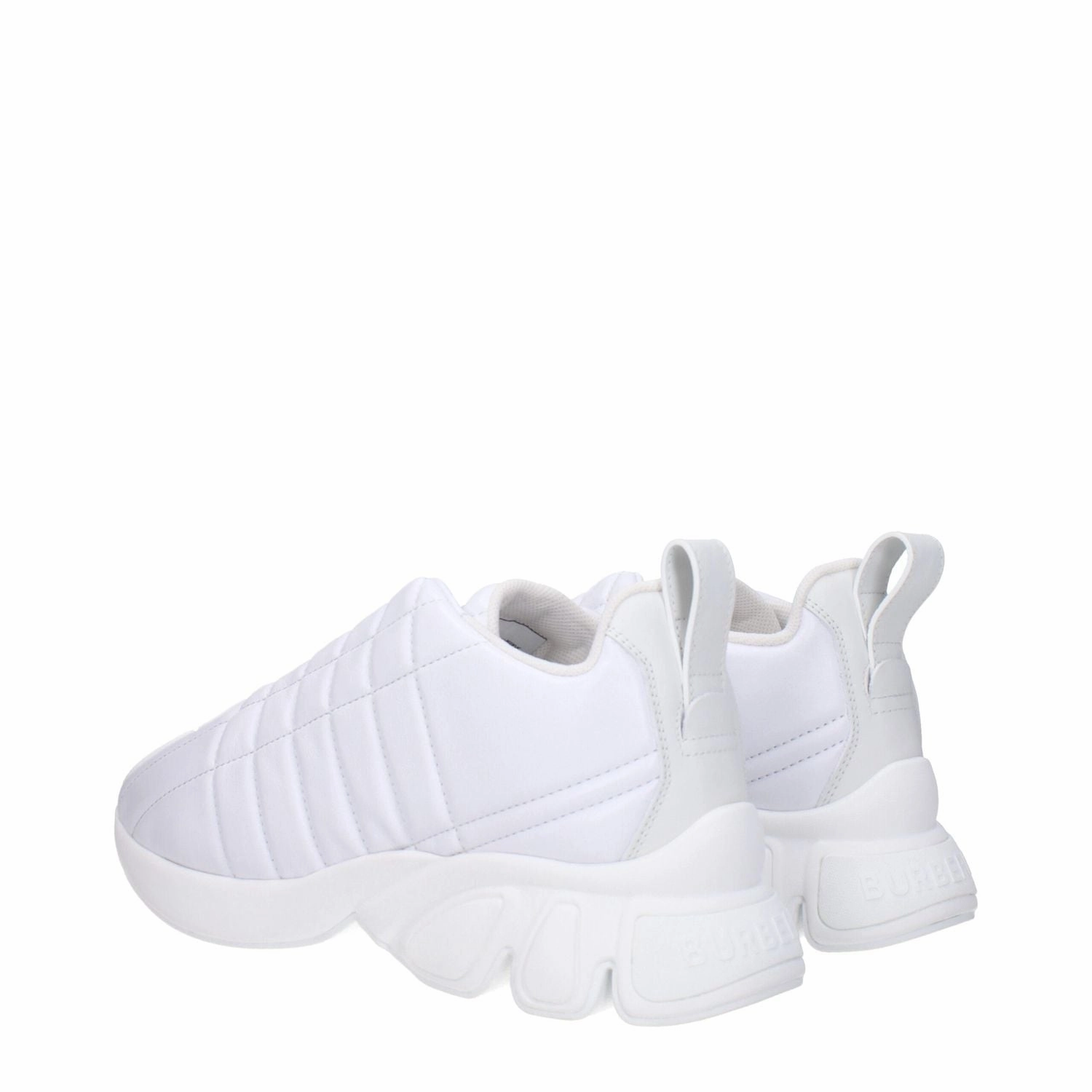 Sneakers For Working Out In The Gym Burberry White Leather Sneakers