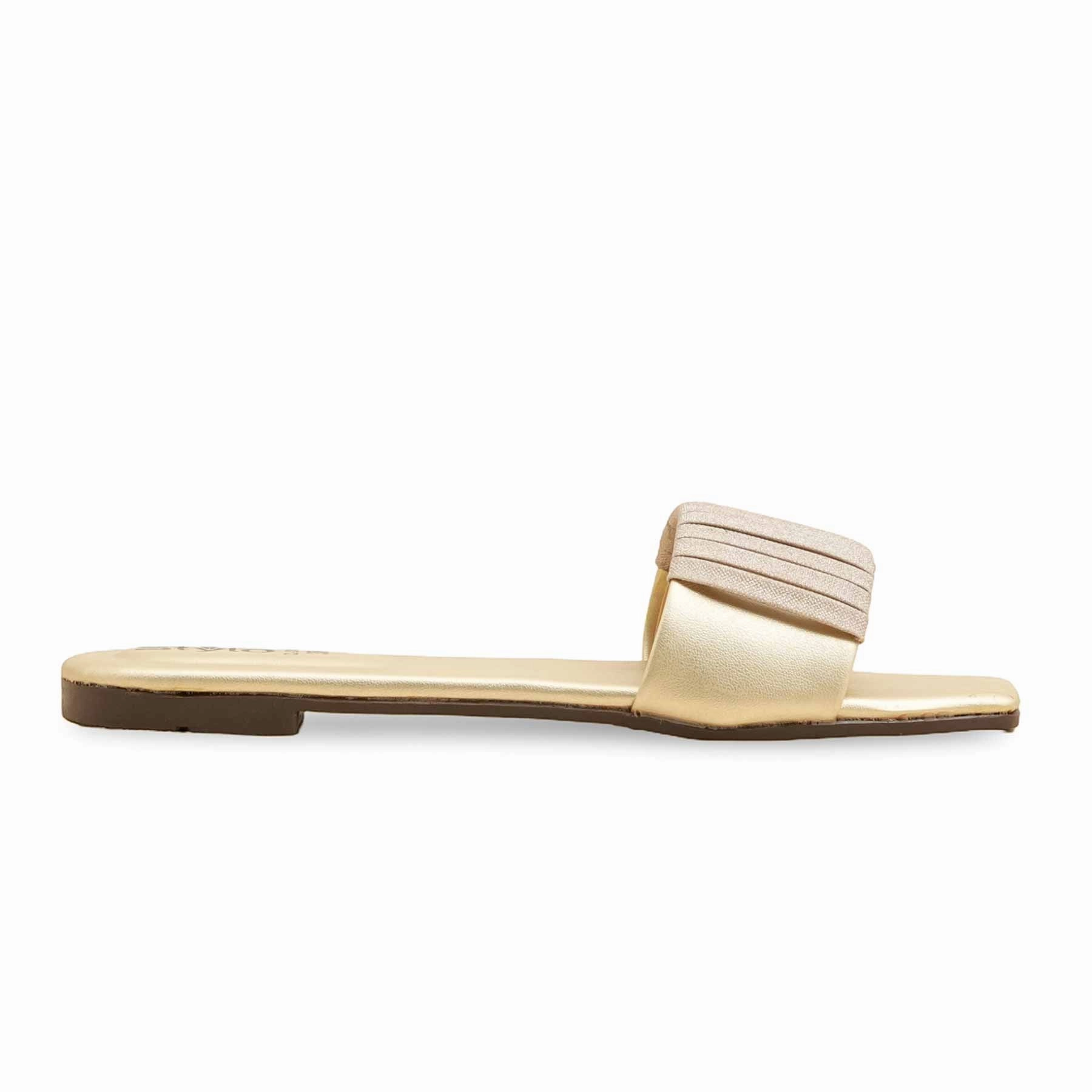 Ballet Slippers Drawing Golden Casual Slipper CL2116