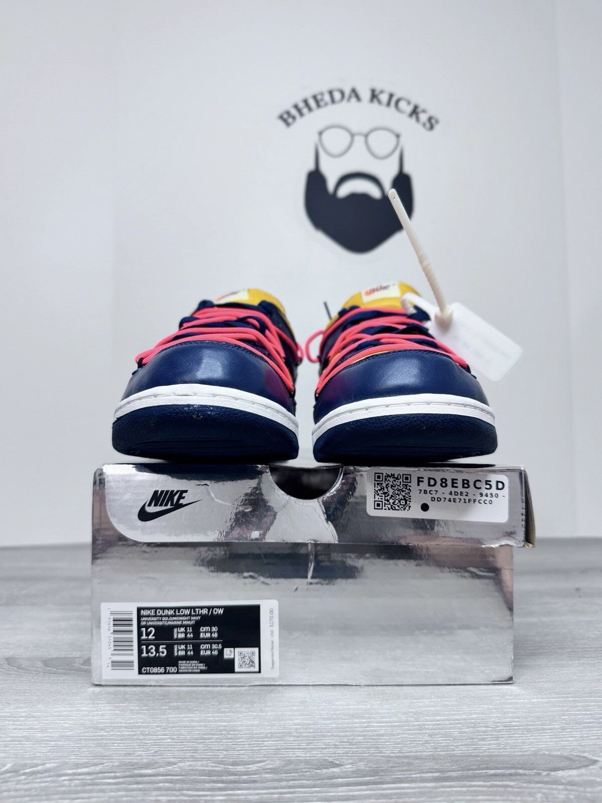 Asics Shoes Youth Size 12 - Nike Dunk Low OFF-WHITE University Gold CT0856-700 WORN ONCE