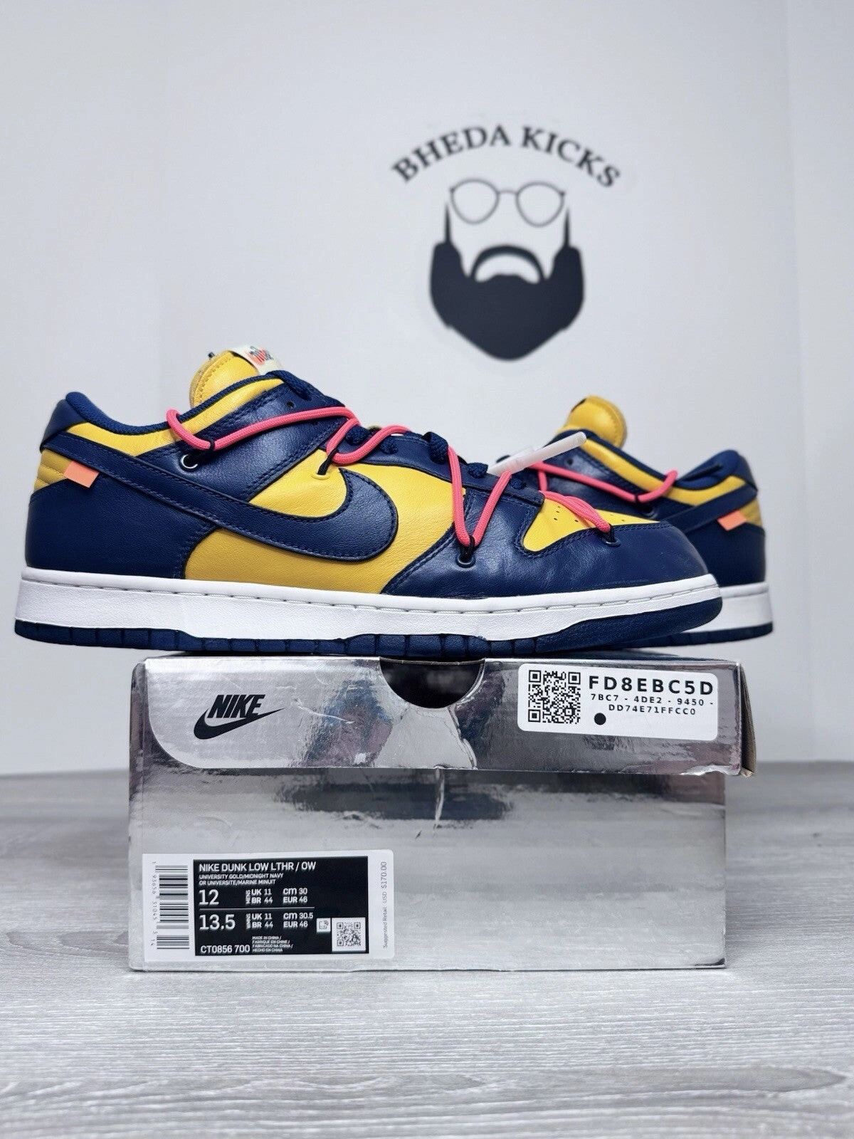 Asics Trail Running Shoes Wide Size 12 - Nike Dunk Low OFF-WHITE University Gold CT0856-700 WORN ONCE
