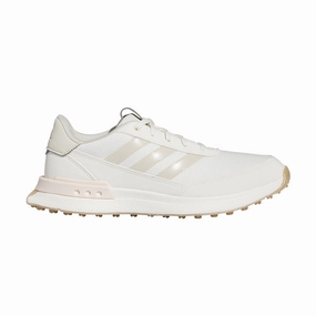 ADIDAS S2G (2024) Women's Spikeless Shoes (White/Peach) Adidas X Crazyfast Indoor Soccer Shoes