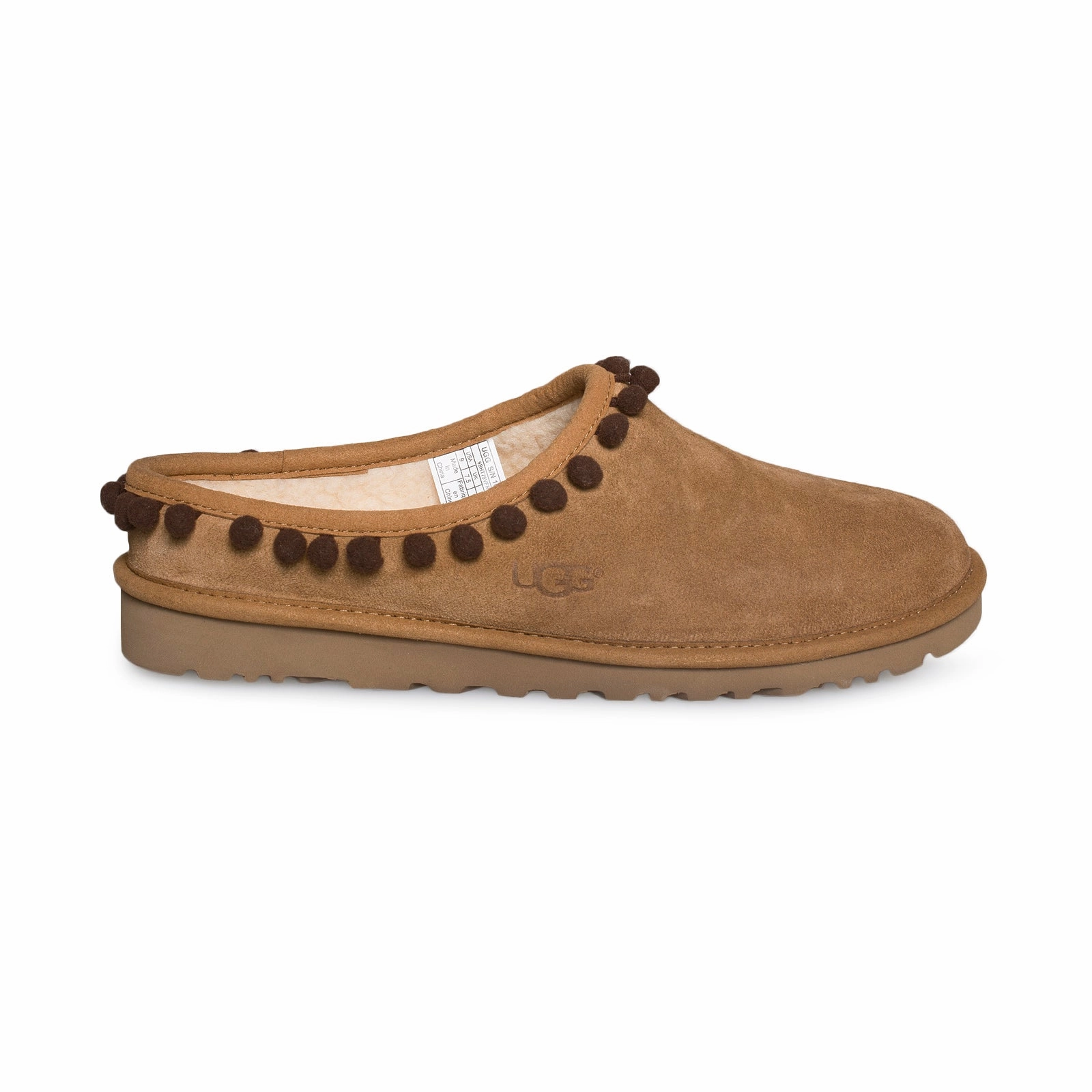 Non Slip Fabric For Slippers UGG Darah Tassel Chestnut Slippers - Women's