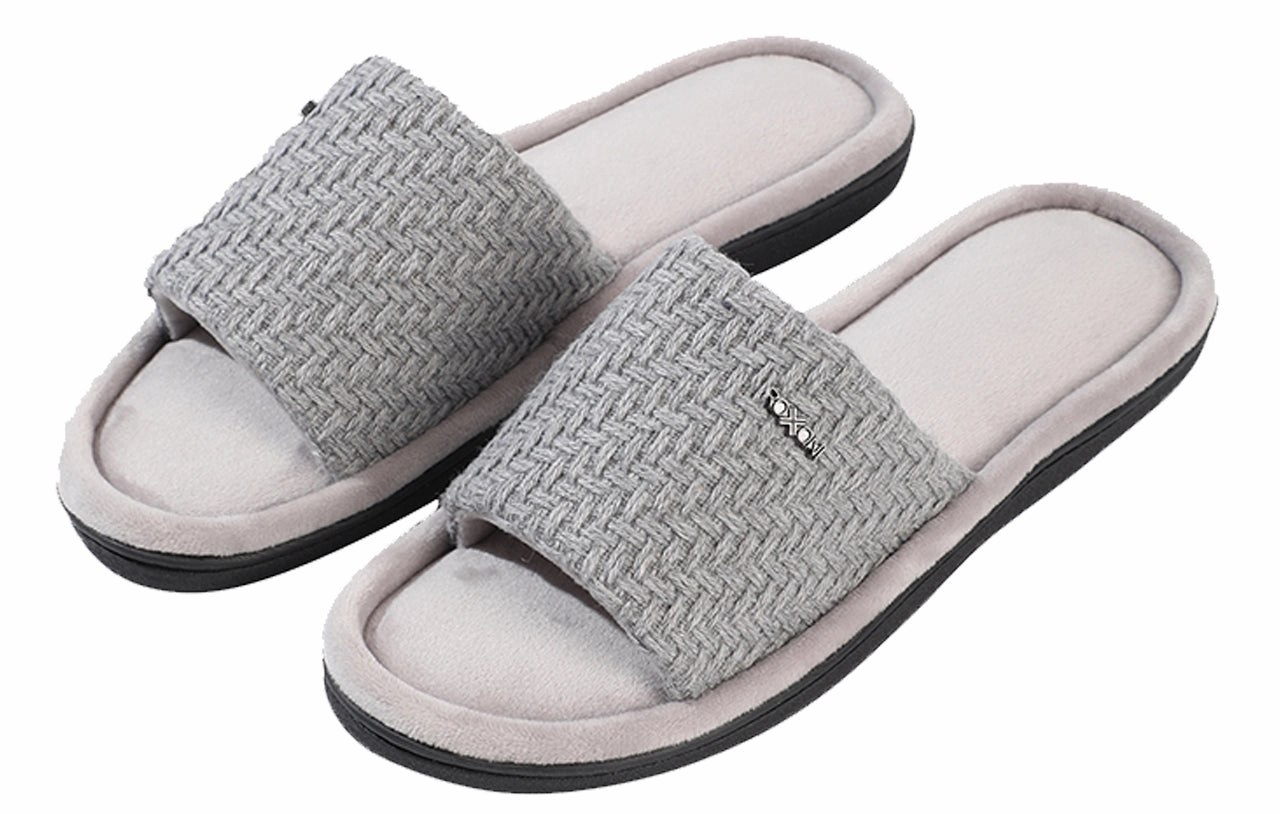 Slippers Tall Roxoni Women's Indoor Outdoor Open Toe Rattan Fashion Slippers