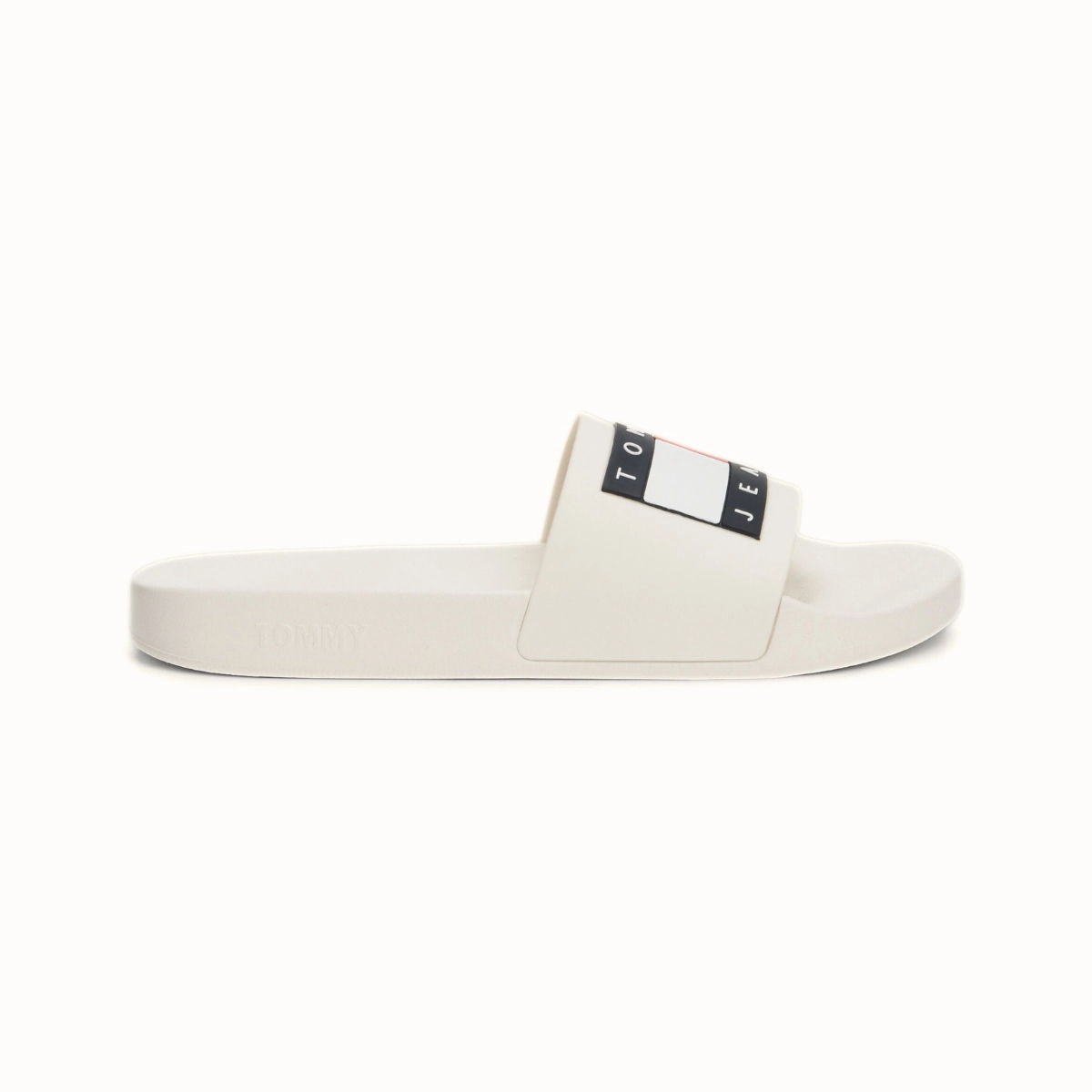 Lynez Slippers Tommy Hilfiger Essential Flag Badge Pool Slides - OFFWHT