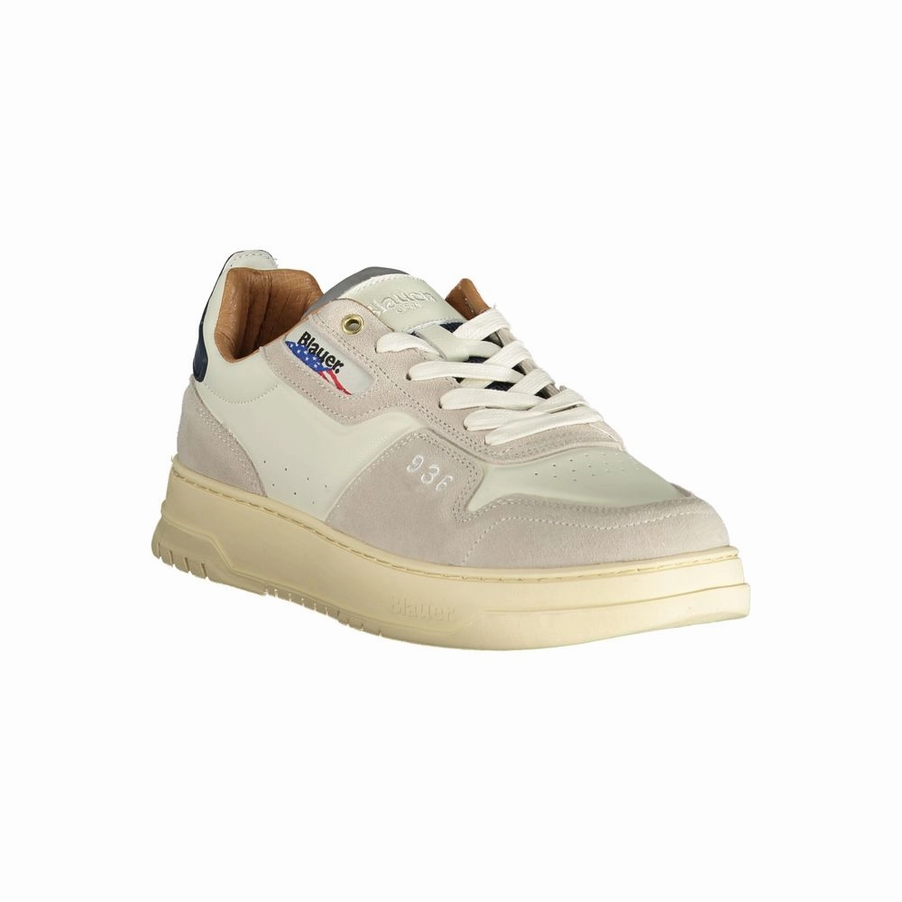 Blauer White Polyethylene Men Sneaker Pastry Sneakers Angela Simmons