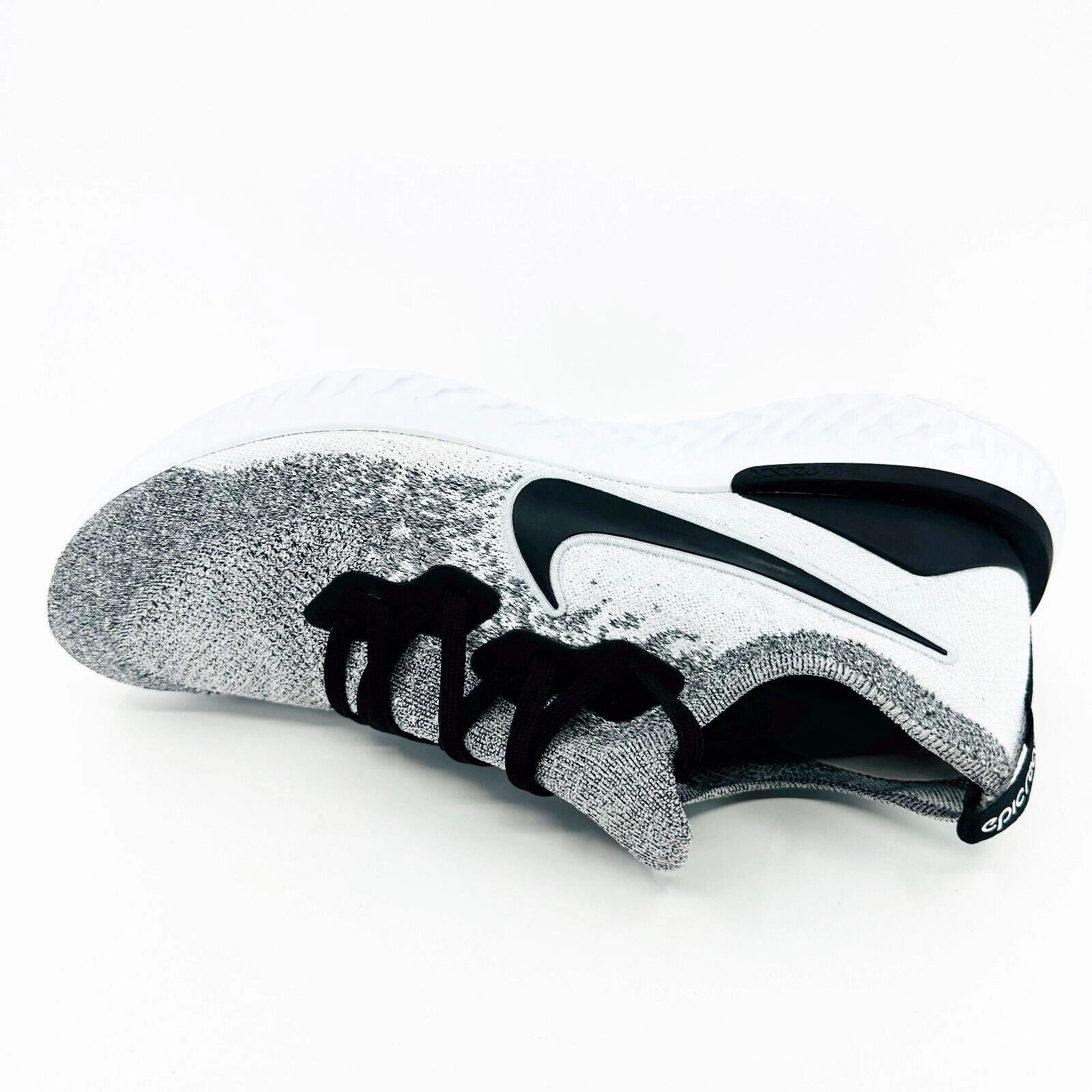 Running Shoes In Pokemon Nike Epic React Flyknit 2 White Black Platinum Oreo Mens Running Sneaker