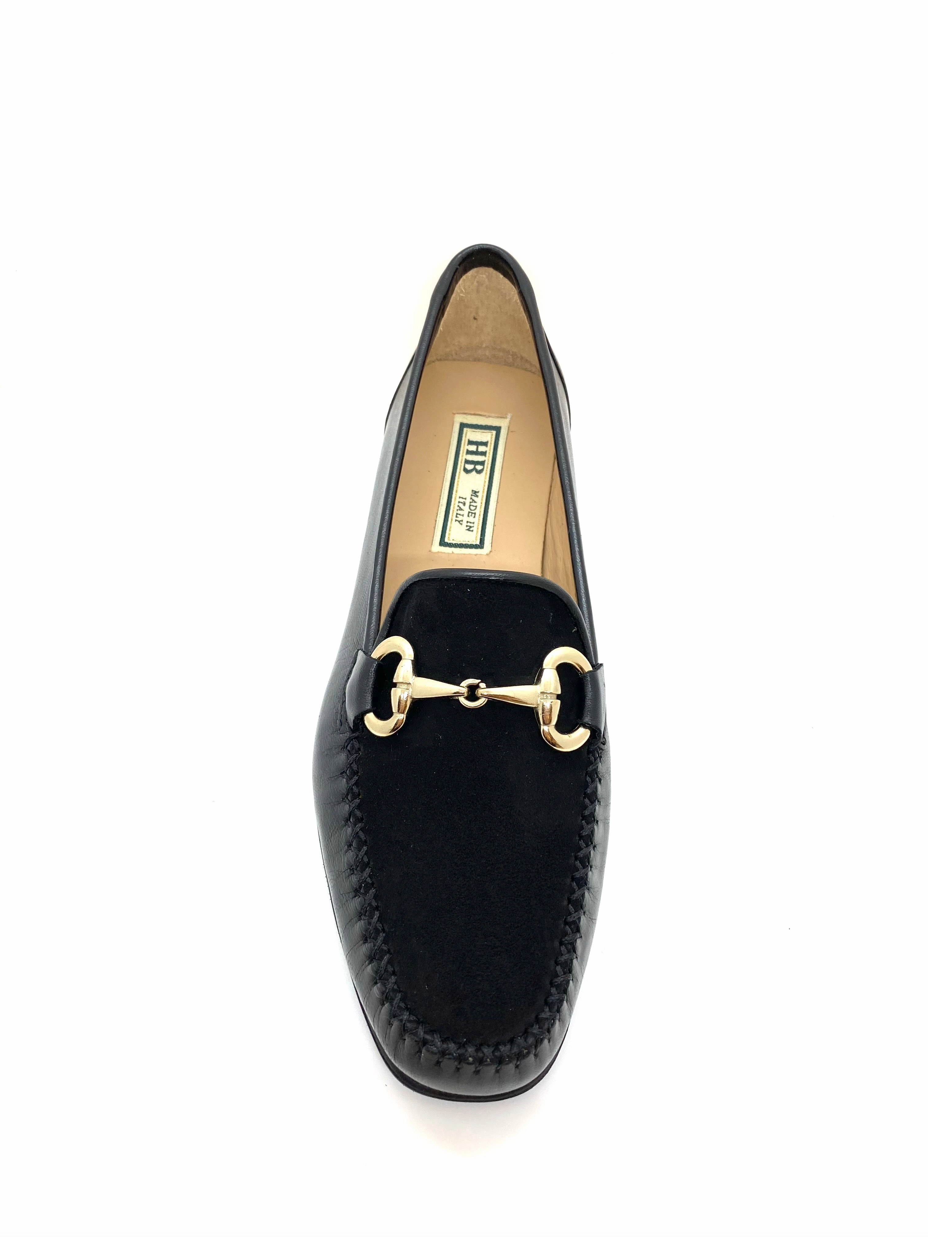 Circus Loafers Low Heel Moccasin Loafer With Gold Trim