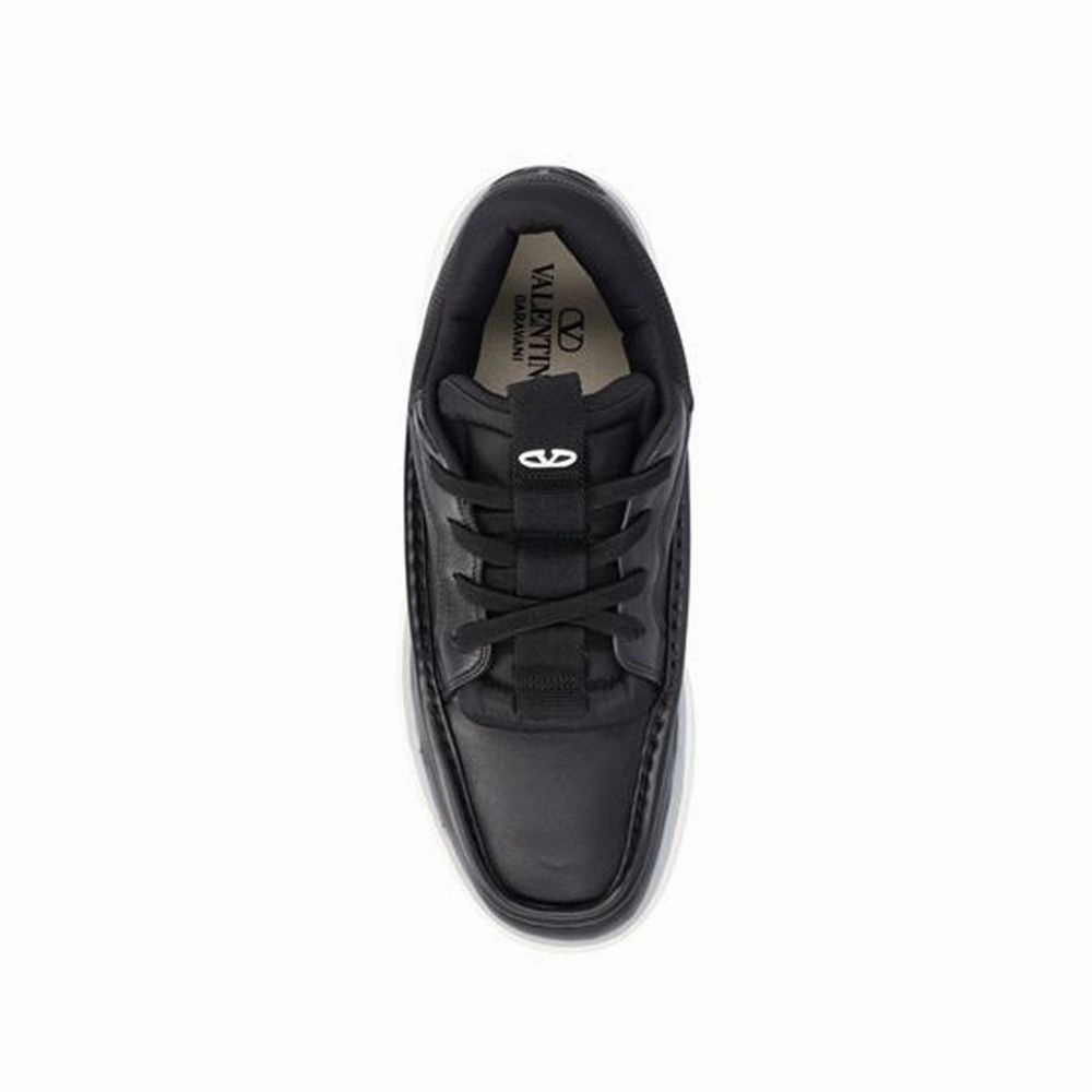 Tabitha Sneakers Valentino Garavani Black Lamb Leather Chunky Sneakers
