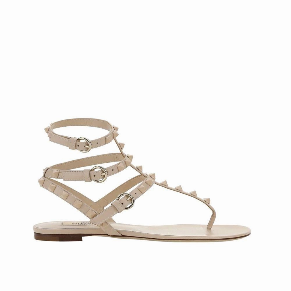 Earth Origin Sandals Valentino Garavani Multicolor Calfskin Flip-Flop Sandals