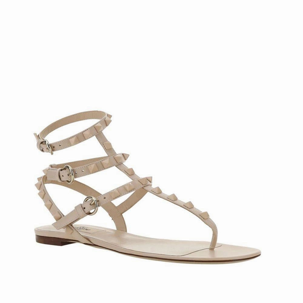 Cheeks Sandals Valentino Garavani Multicolor Calfskin Flip-Flop Sandals