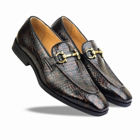 Valeria Croco Loafers Loafers With Fur