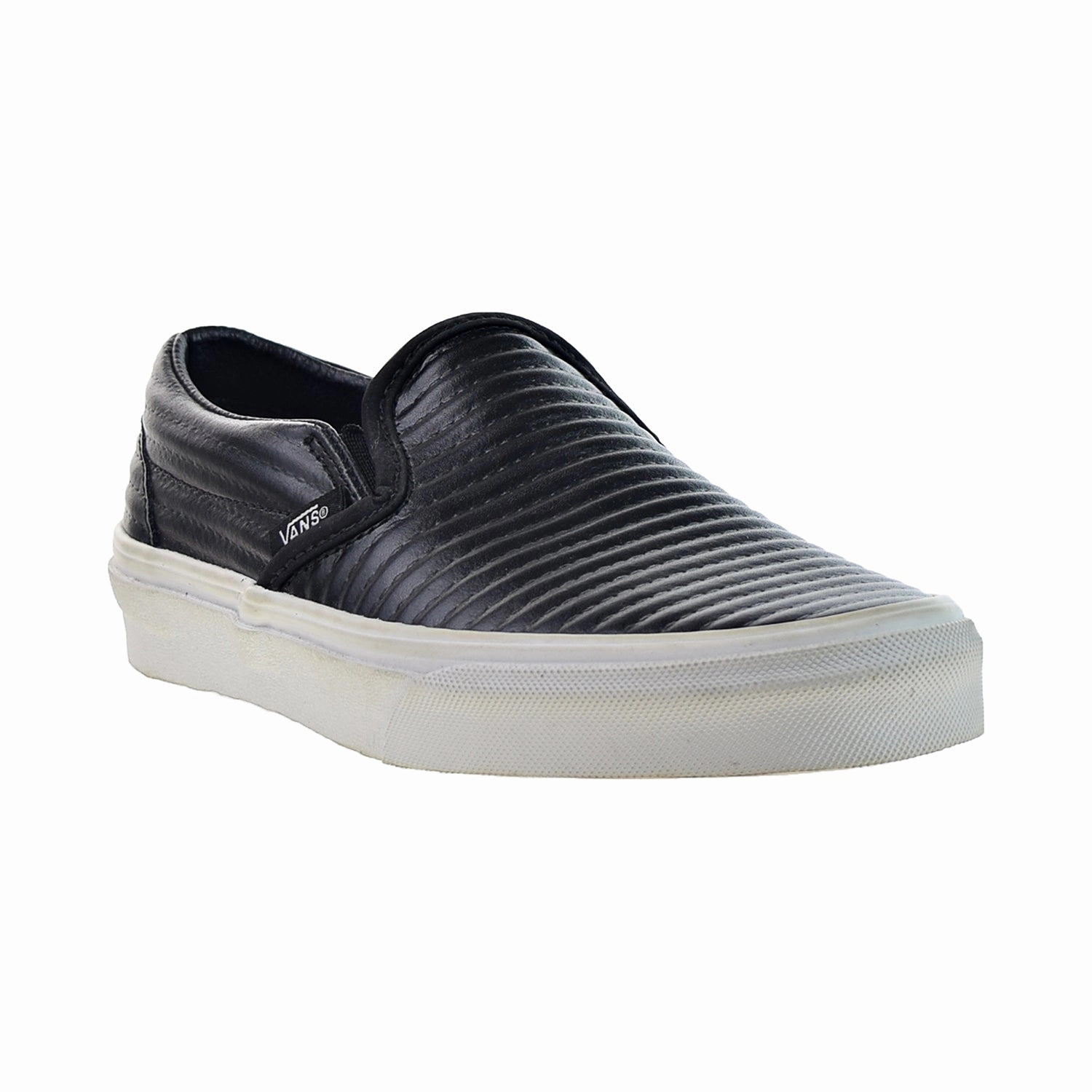 Vans Classic Slip-On "Moto Leather" Men's Shoes Black Casual Shoes Png