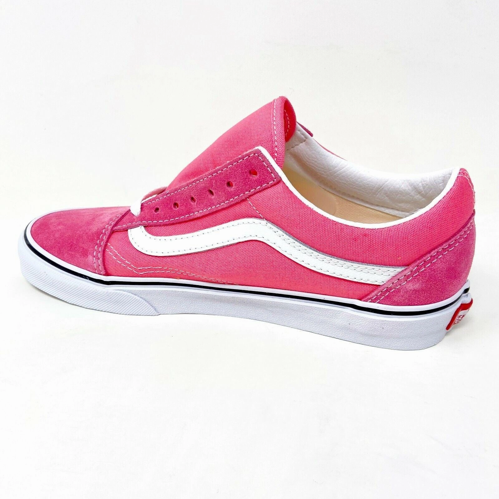 Vans Old Skool Pink Lemonade True White Womens Casual Shoes Casual Shoes Dress Pants