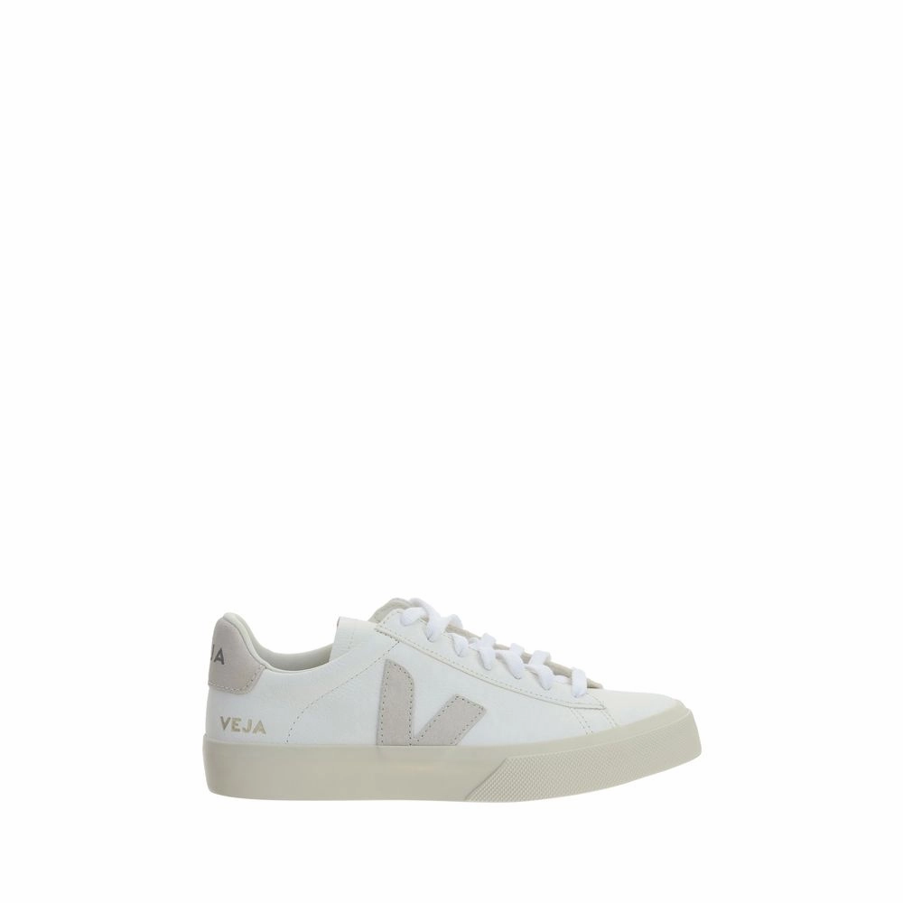 Veja White Calf Leather Bos Taurus Low Top Sneakers Cool Casual Sneakers