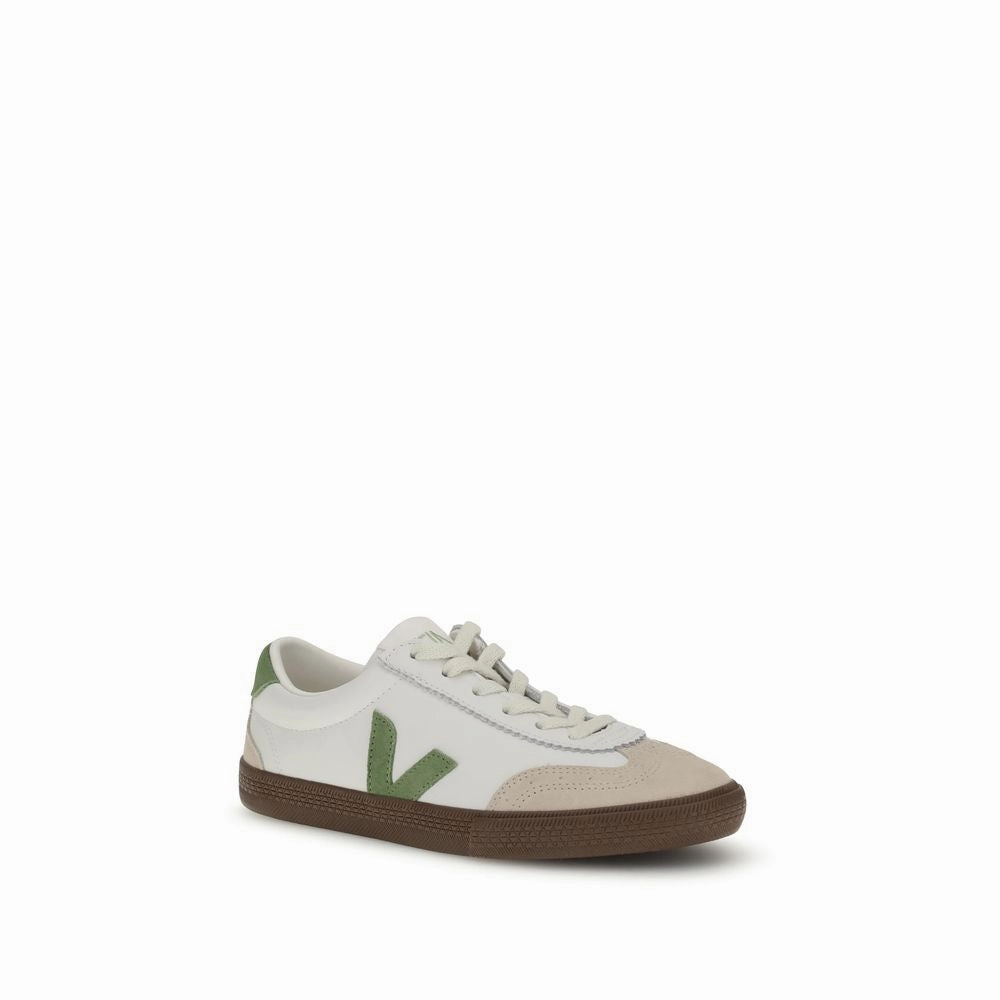 Veja White Leather Low Top Sneakers Flat Sole Workout Shoes
