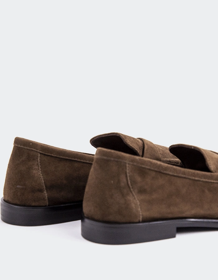 Clarks Patent Leather Loafers Velika Brown Suede