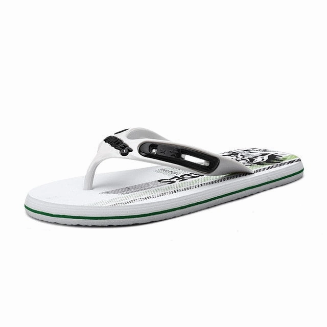 Sea Slippers VESONAL 2020 Summer Graffiti Print Slippers Men Shoes Flip Flops Slipers Male Hip Hop Street Beach Slipers Casual Flip-flops