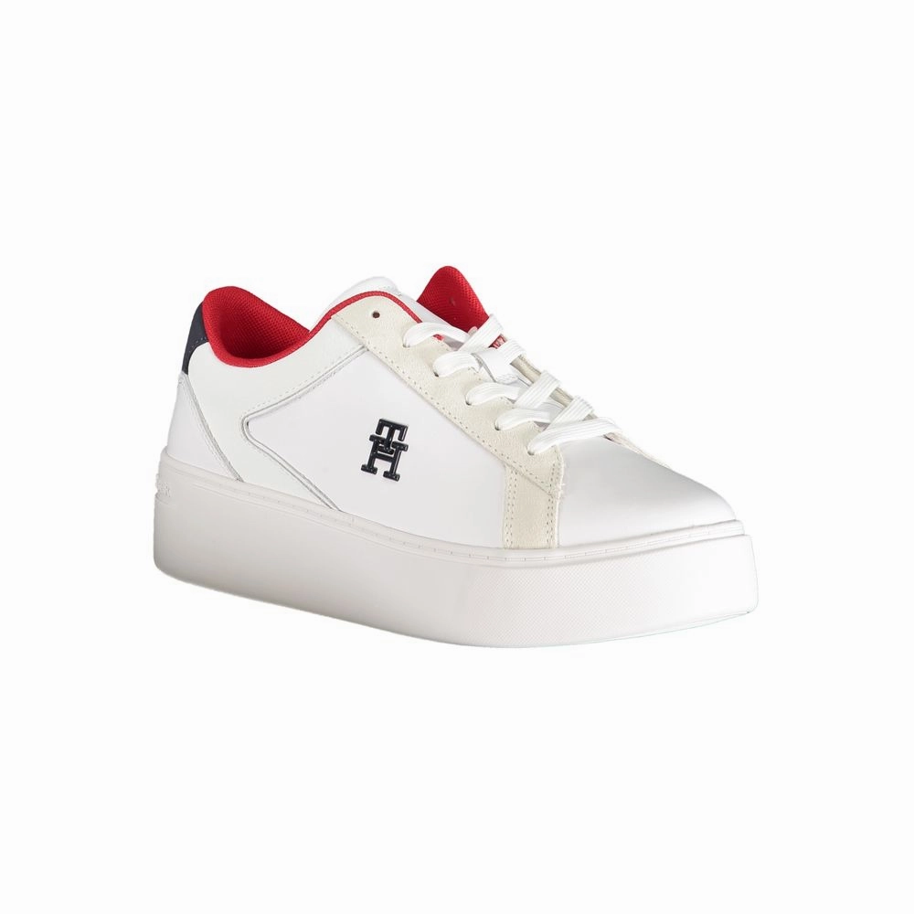 Sperry Slip On Sneakers Tommy Hilfiger White Polyester Sneaker