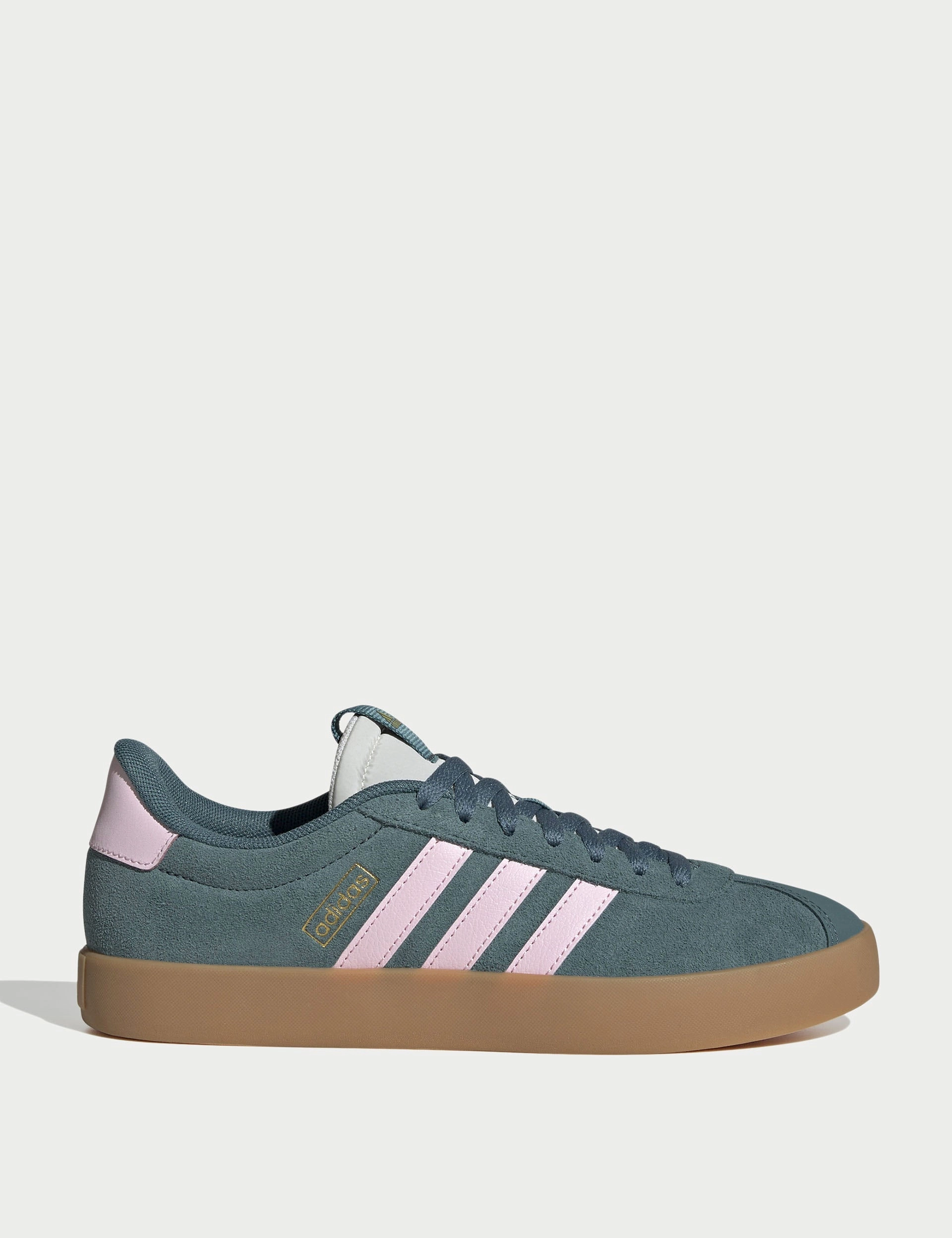 VL Court 3.0 Shoes - Preloved Teal/Clear Pink/Gold Metallic Adidas Boston Running Shoes