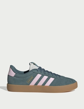 VL Court 3.0 Shoes - Preloved Teal/Clear Pink/Gold Metallic Yellow Adidas Shoes