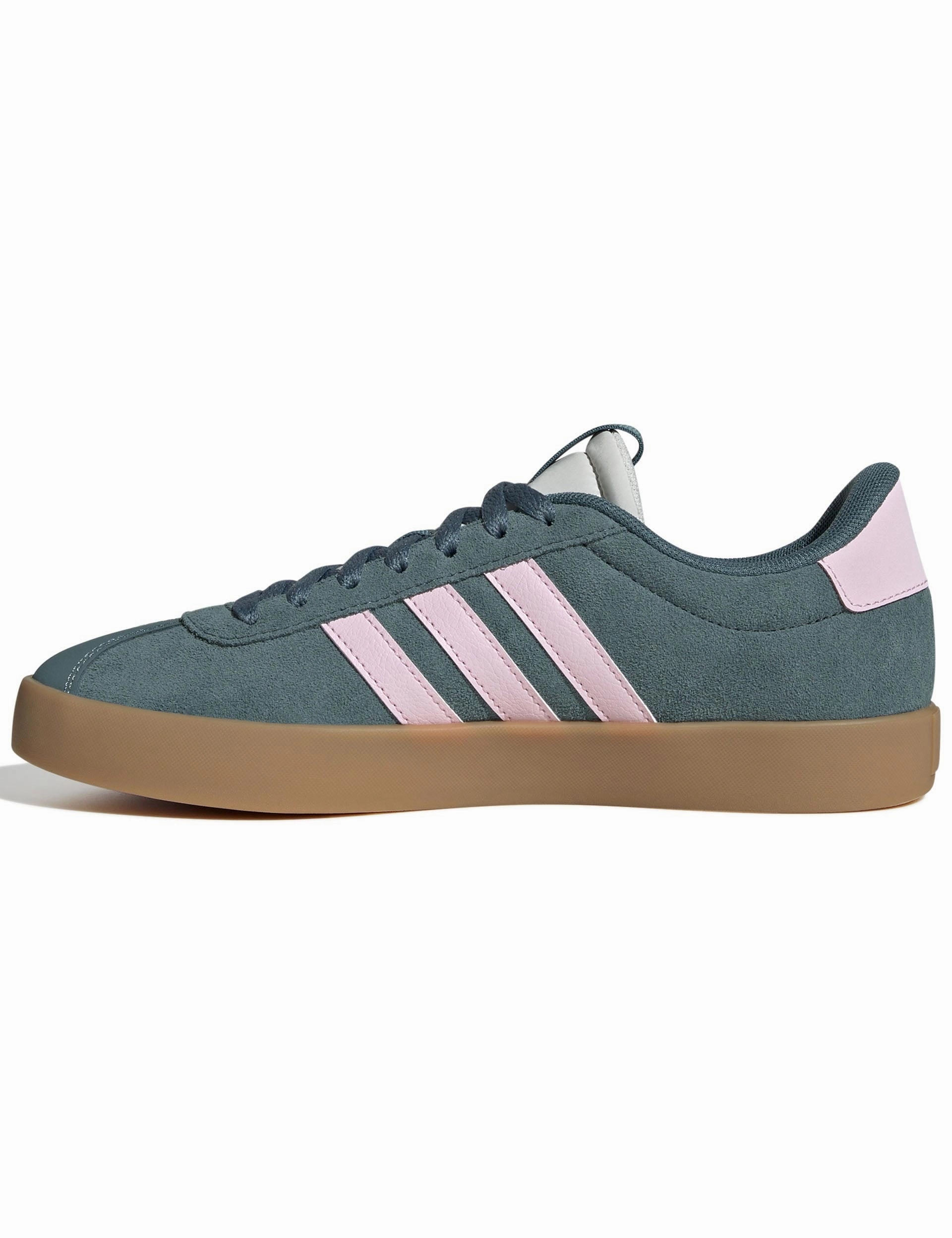 VL Court 3.0 Shoes - Preloved Teal/Clear Pink/Gold Metallic Best Adidas Shoe For Flat Feet