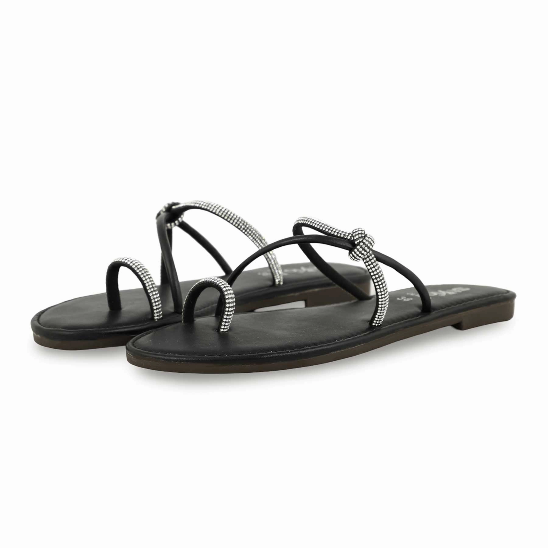 Black Casual Chappal CL1948 Casual Dress Shoes Wide