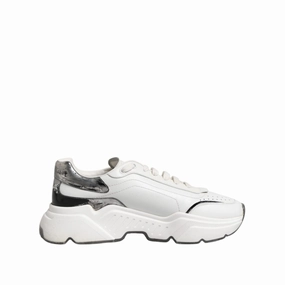 Mcqueen Sneakers Dolce & Gabbana White Daymaster Leather Low Top Sneakers Shoes