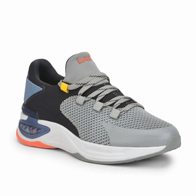 Leap7x Lacing Light Grey Casual Shoes For Men SIGMA-1E By Liberty Casual Shoes For Standing All Day