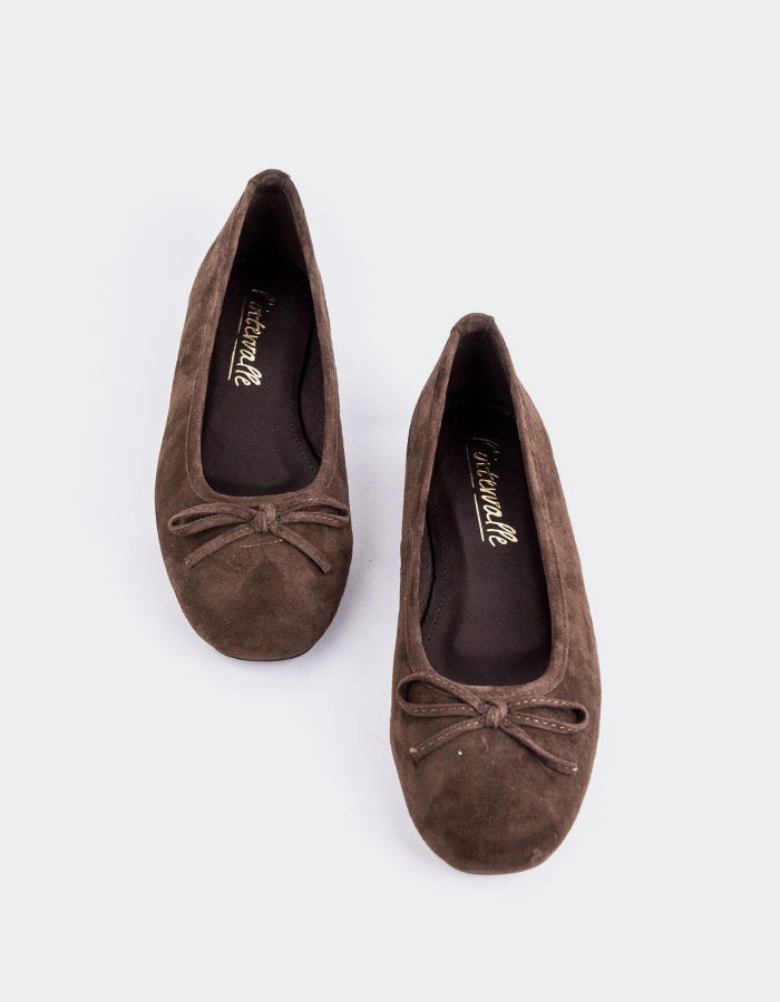Ramesses Brown Suede Cozy Flat Shoes