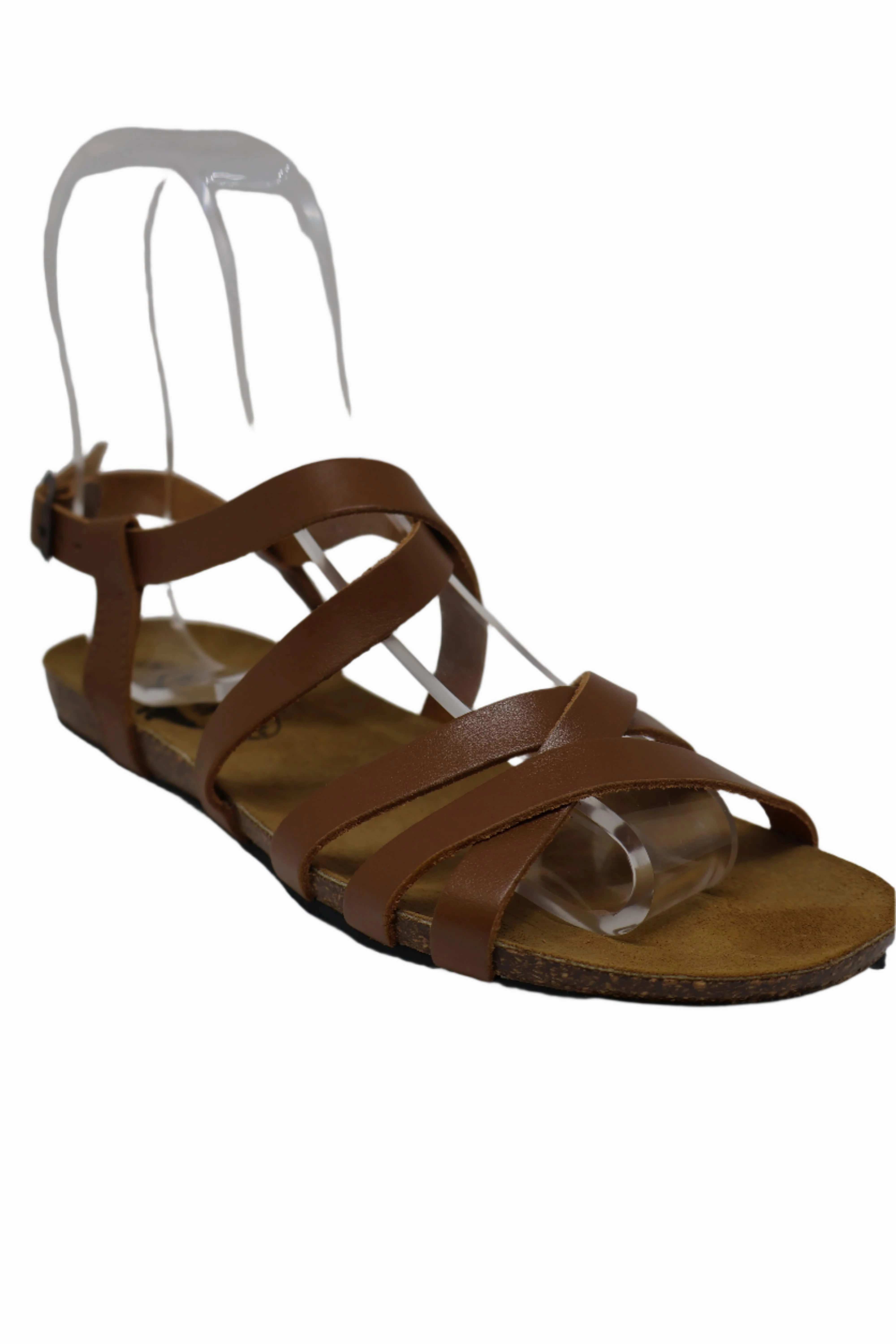 In Flat Shoes Plakton Isla Sandal - Camel