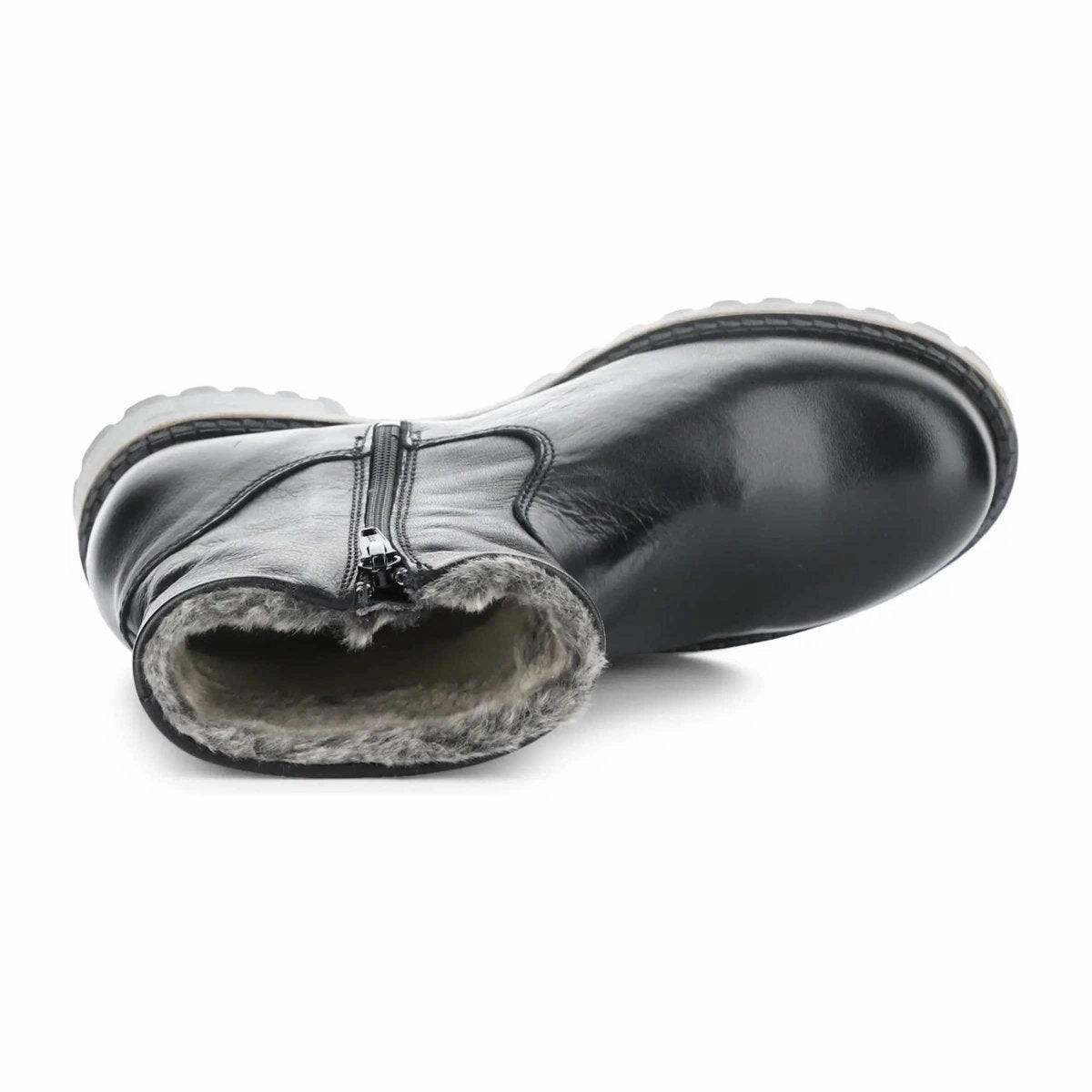Flat Shoes Brand Bos And Co Calib Black Feel Leather Wateproof