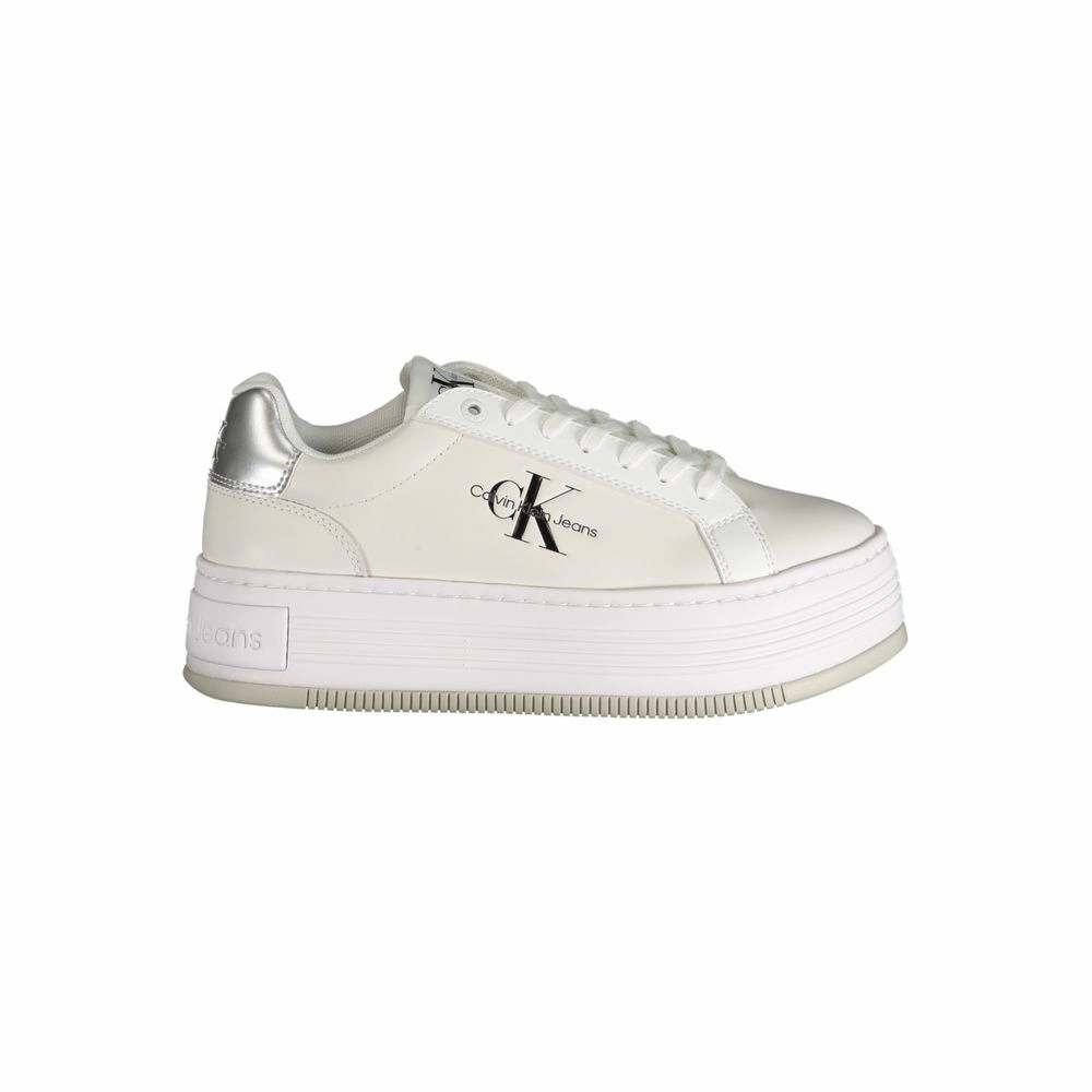 Calvin Klein White Polyester Sneaker 1980s Sneakers