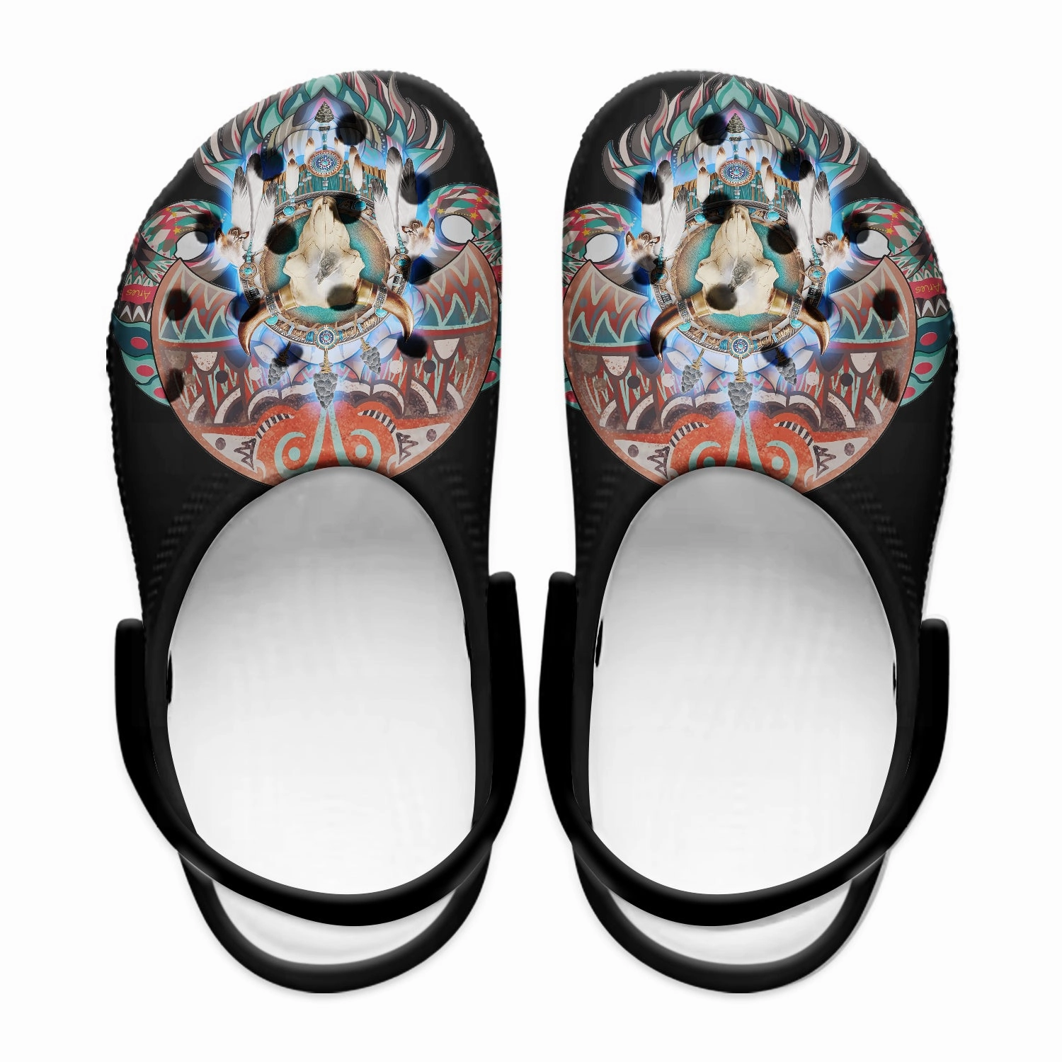 Sandals With Native Pattern Clog Shoes For Adult and Kid 89208 New