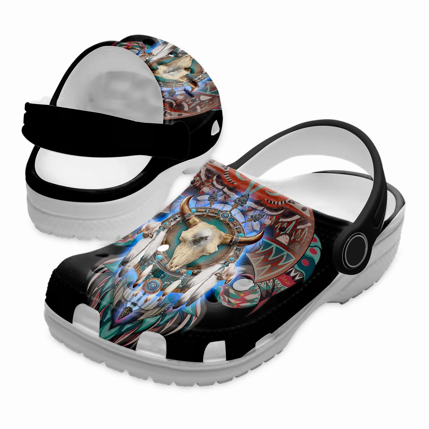 Native Pattern Clog Shoes For Adult and Kid 89208 New Sandals Hide Bunions