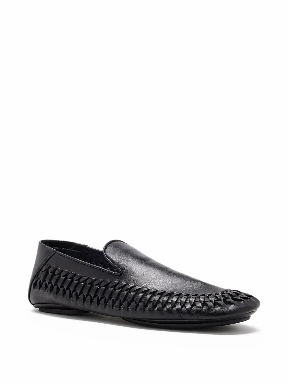 Whip Loafers in Black Cow Loafers