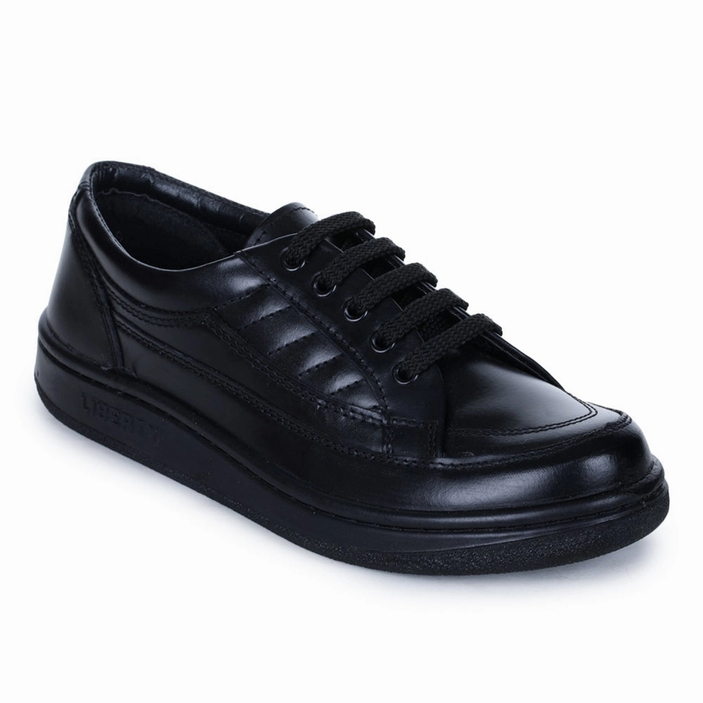 Casual Shoes Supplier Warrior Black Formal Lacing Shoes For Men 2078-01 By Liberty