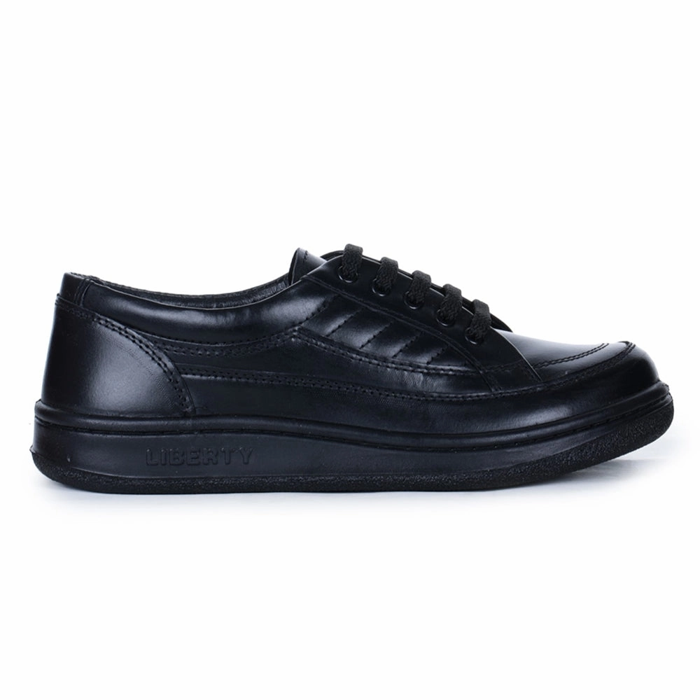 Warrior Black Formal Lacing Shoes For Men 2078-01 By Liberty Stylish Business Casual Shoes