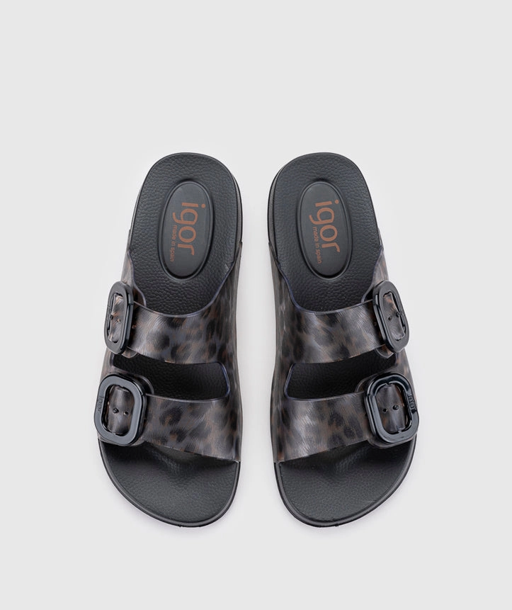 Igor Women's Habana Brillo Leo Sandals - Negro High Heels Shoes Sandals