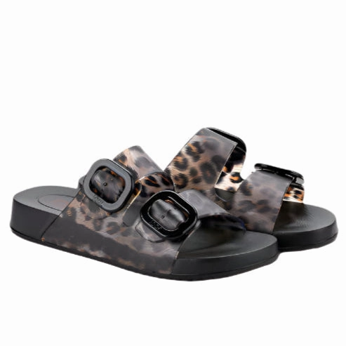 T Strap Flat Sandals Igor Women's Habana Brillo Leo Sandals - Negro