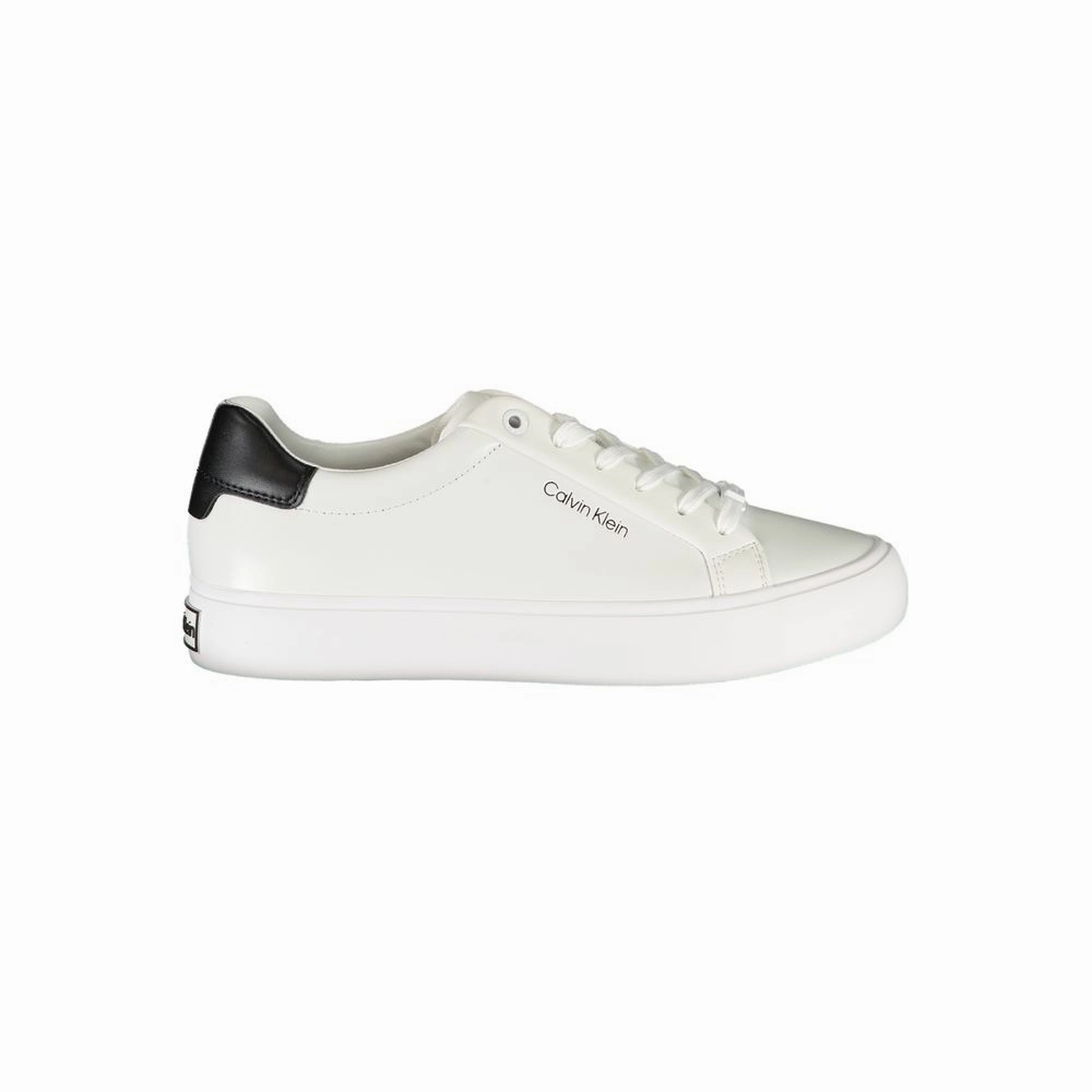 Steve Madden Slip On Sneakers Calvin Klein White Polyester Sneaker