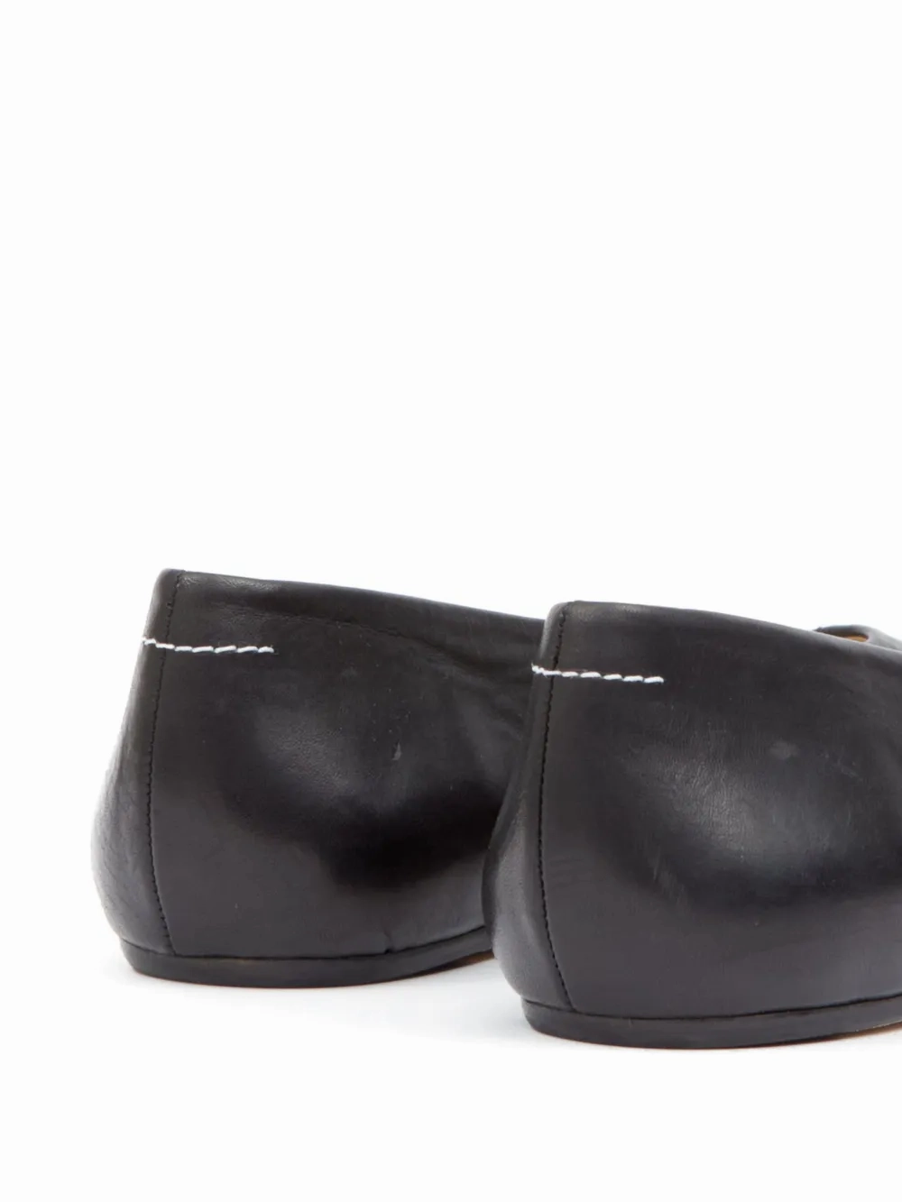 Flat Shoes With Strap Across Foot MM6 Maison Margiela - Women Calf Leather Ballerina Flats