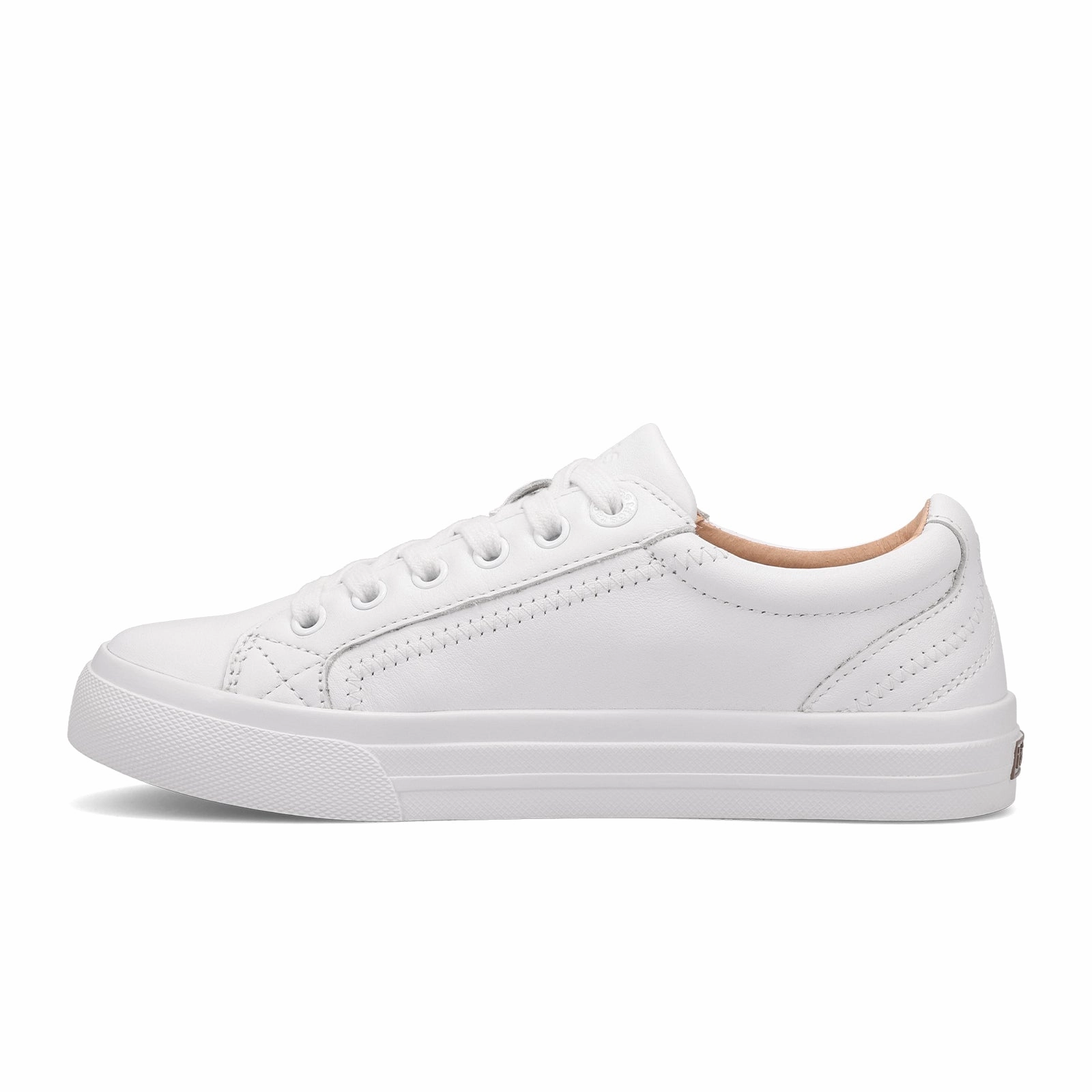 Taos Plim Soul Lux Sneaker (Women) - White Leather Tennis Shoes For Casual Wear