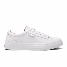 Taos Plim Soul Lux Sneaker (Women) - White Leather Casual Summer Shoe