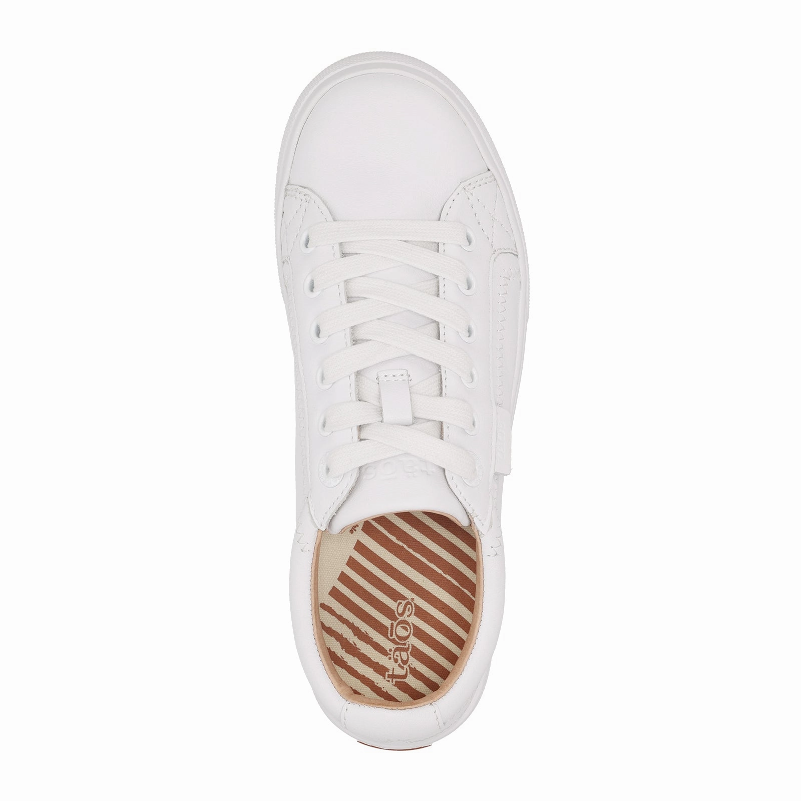 Sienna Side Zip Sport Casual Shoe Taos Plim Soul Lux Sneaker (Women) - White Leather