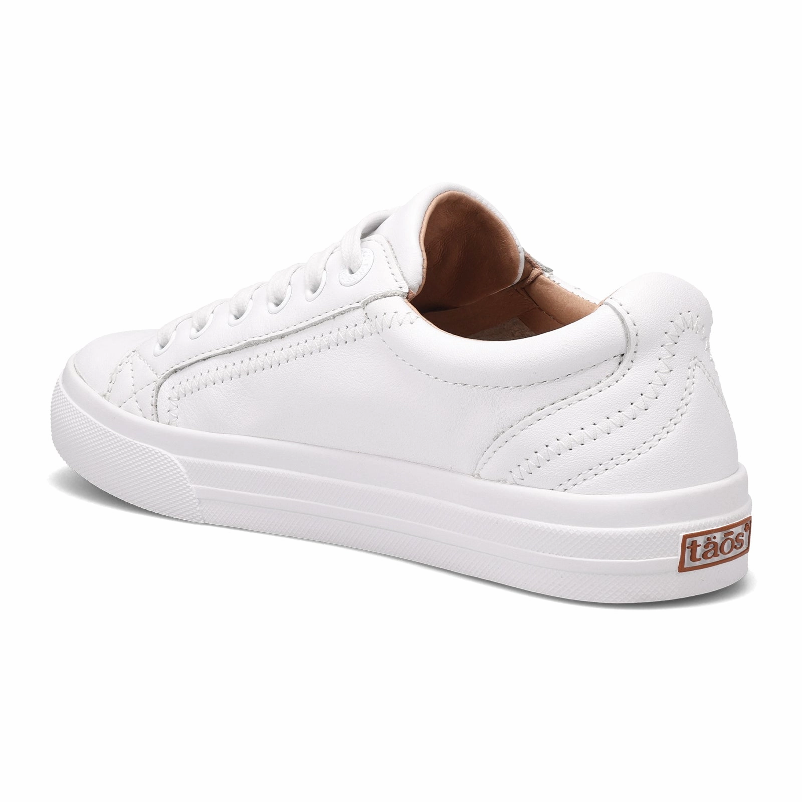 Best Leather Casual Shoes Taos Plim Soul Lux Sneaker (Women) - White Leather