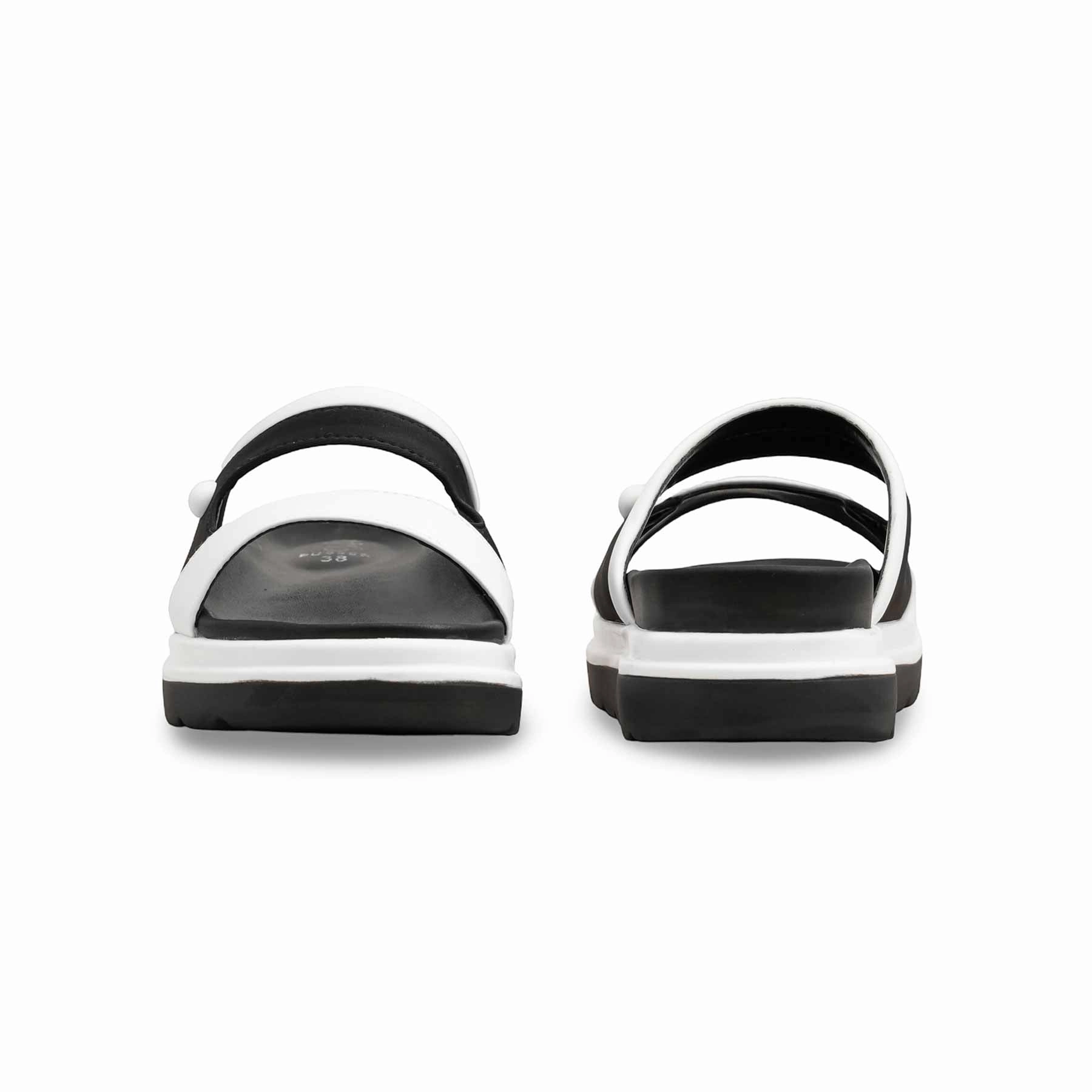 White Formal Slipper PU0583 Warm Fuzzy Slippers